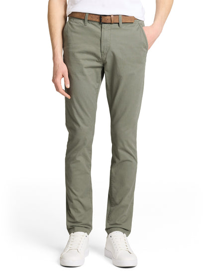 TOM TAILOR Slim Fit Chinohose Erwachsene Männlich mit zusätzlichem Gürtel