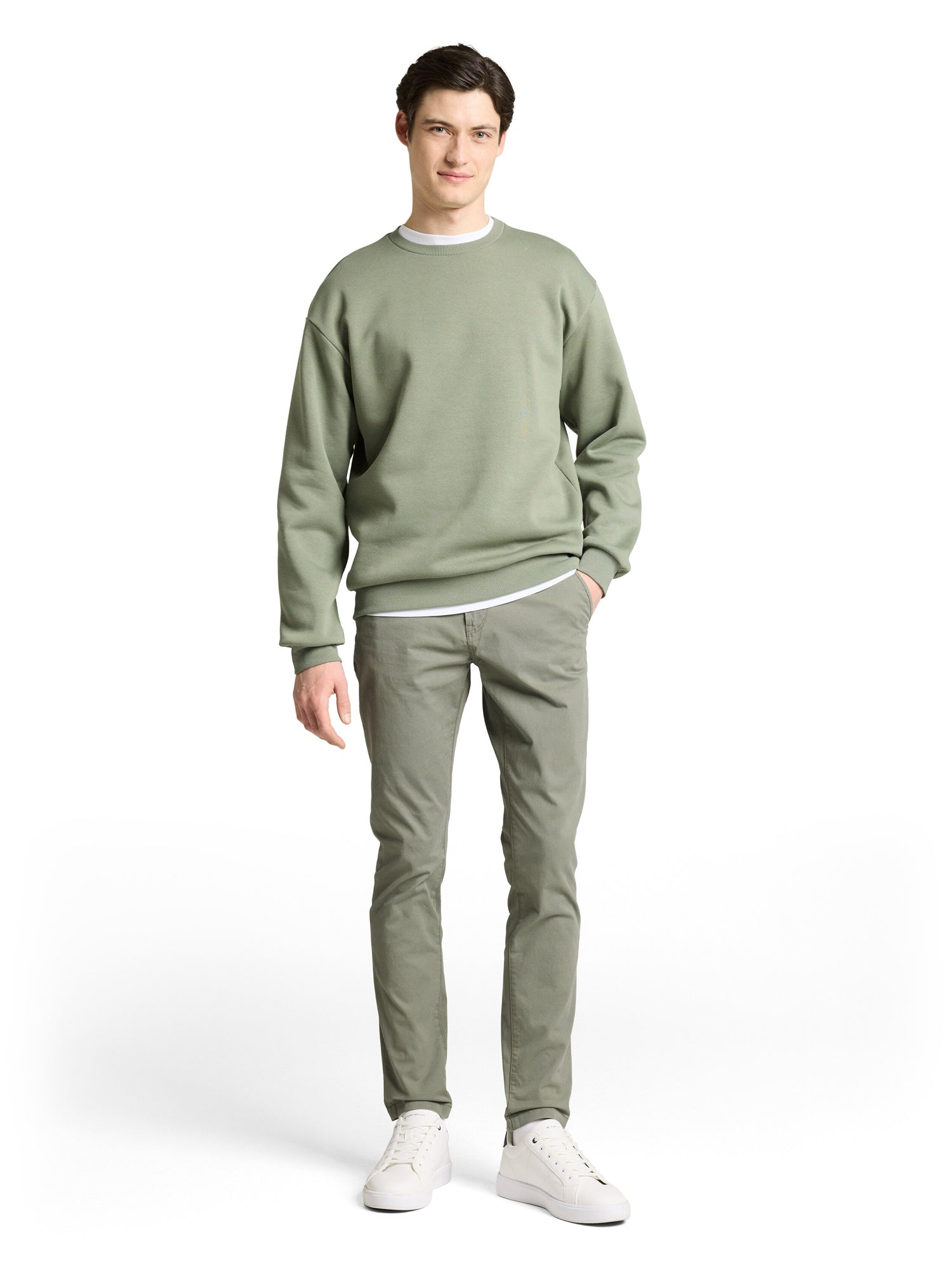 TOM TAILOR Slim Fit Chinohose Erwachsene Männlich mit zusätzlichem Gürtel