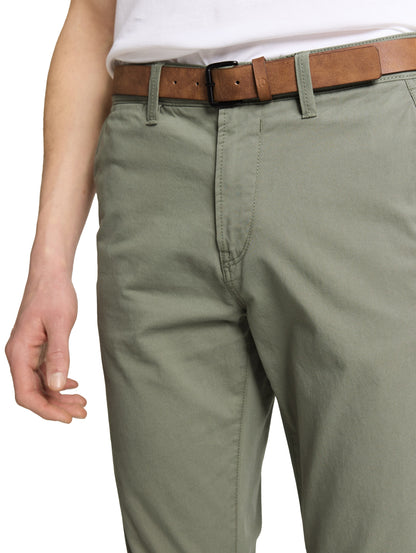 TOM TAILOR Slim Fit Chinohose Erwachsene Männlich mit zusätzlichem Gürtel