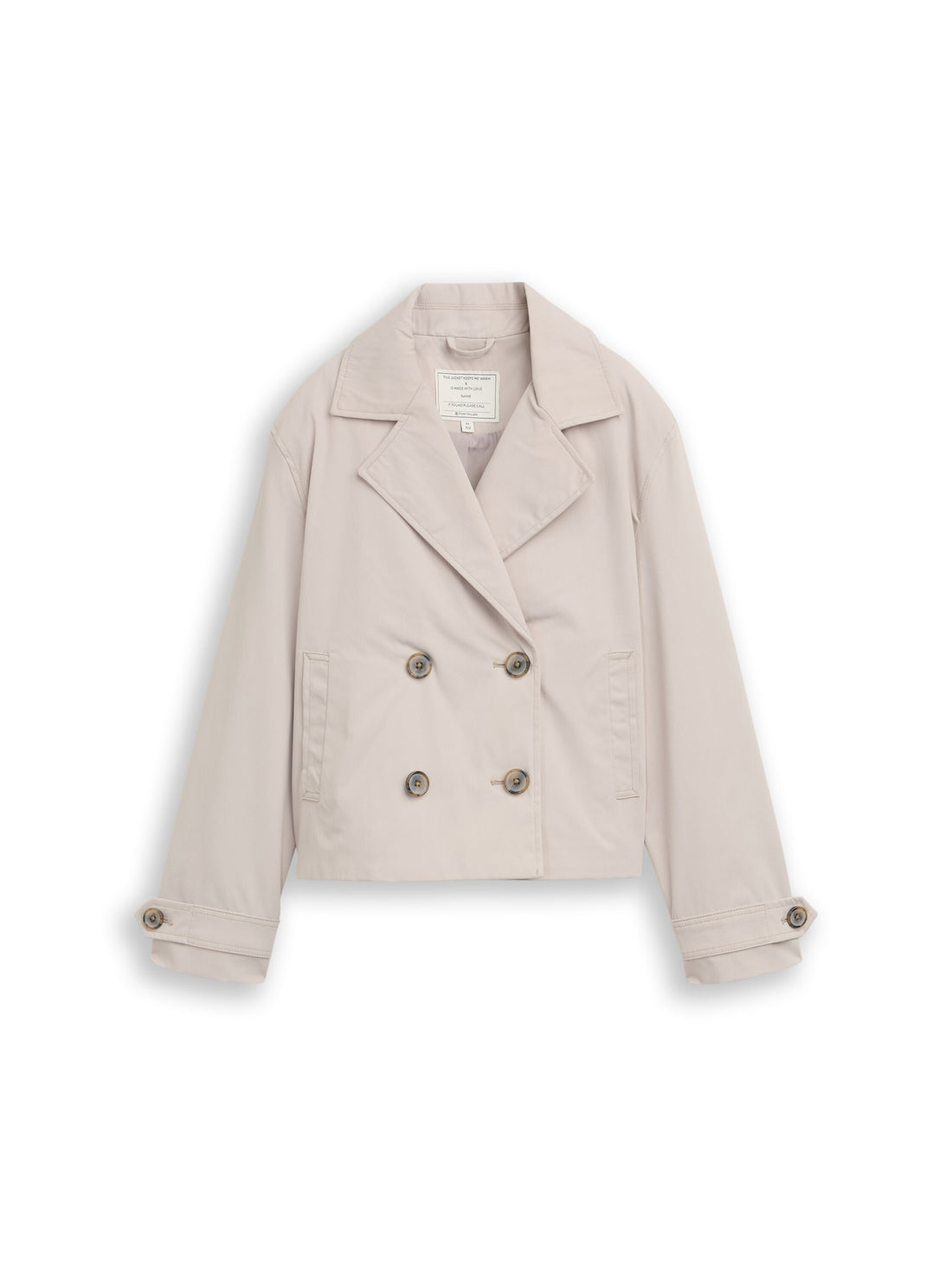 Tom Tailor Kinder Kurz-Trenchcoat Wind- und wasserabweisend