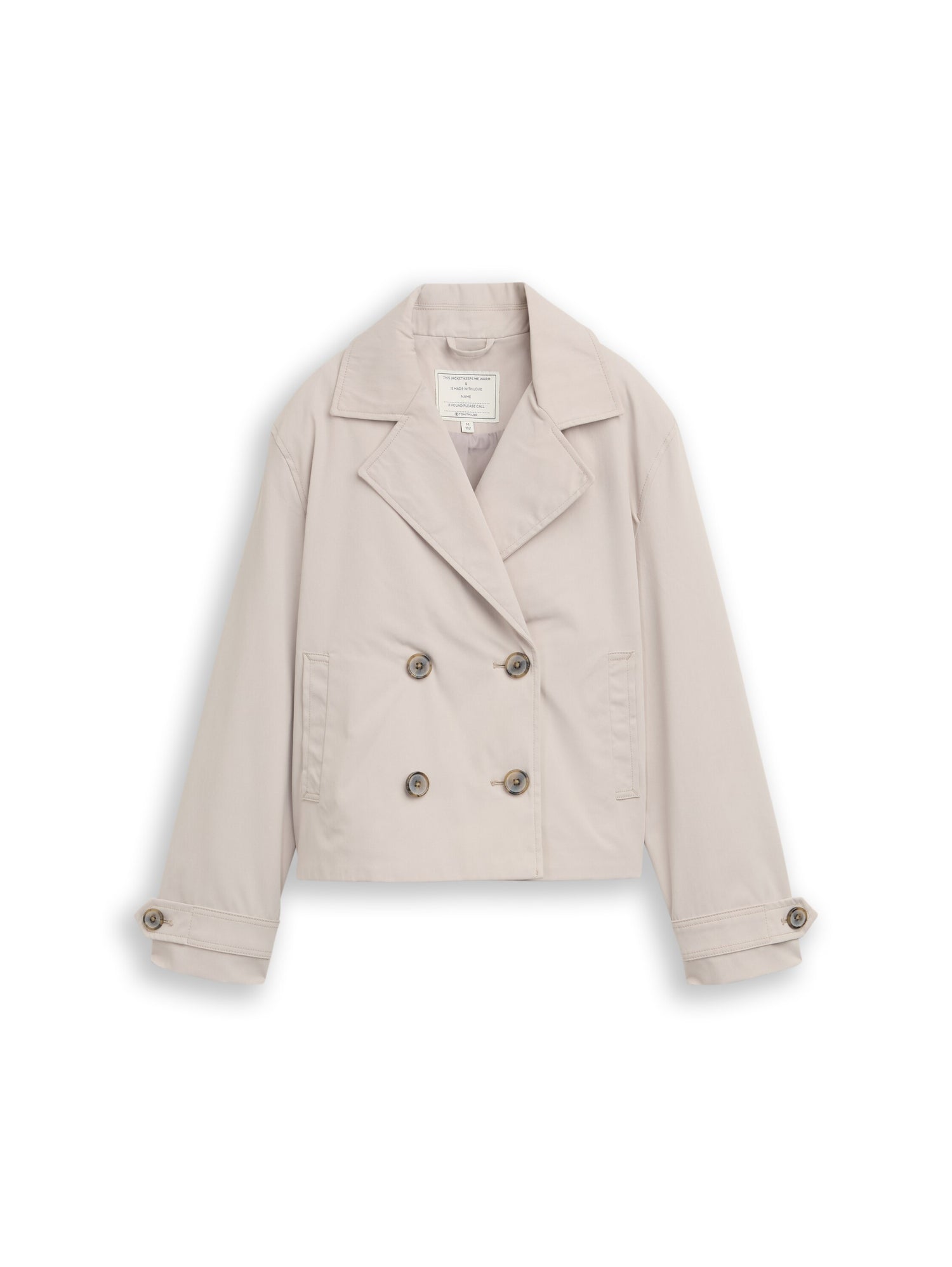Tom Tailor Kinder Kurz-Trenchcoat Wind- und wasserabweisend