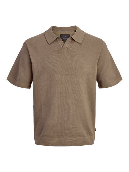 Jack &amp; Jones Basic Herren Gestrickter Rollkragen Kurzarm Normal geschnitten