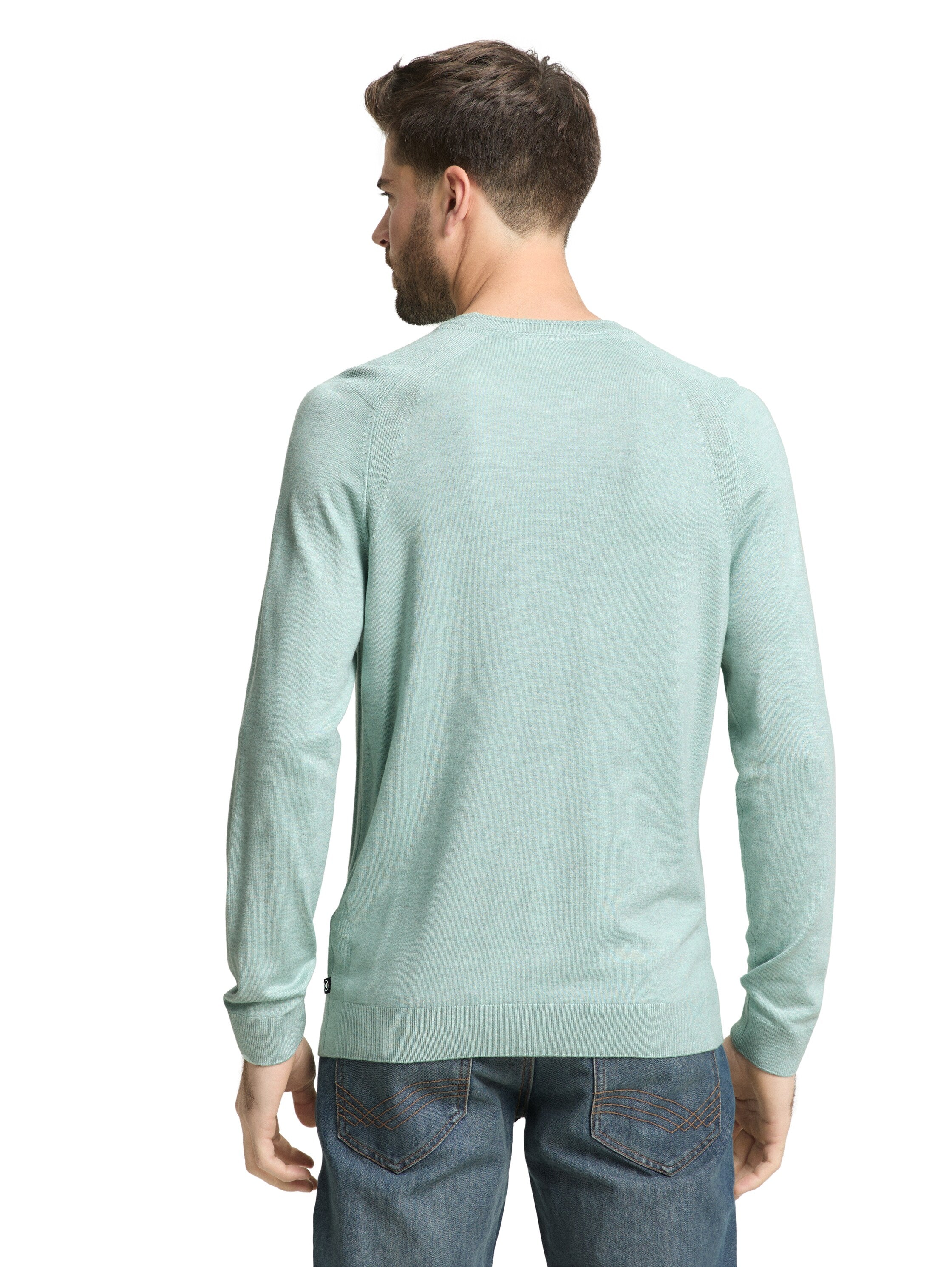 Tom Tailor Denim Herren Pullover Rundhalsausschnitt Bequem