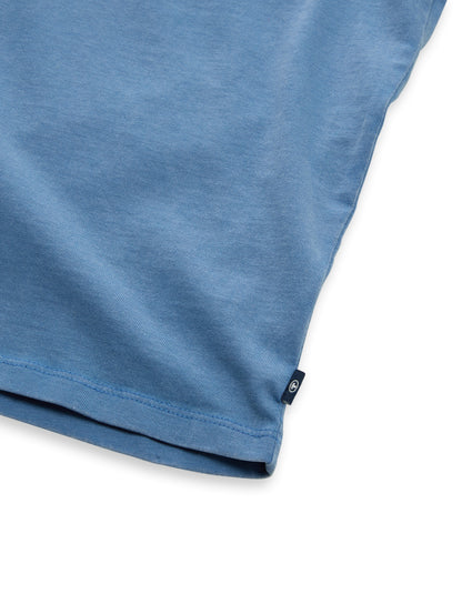 Tom Tailor Denim Male Kinder T-Shirt Logo-Badge Print Federal Blue