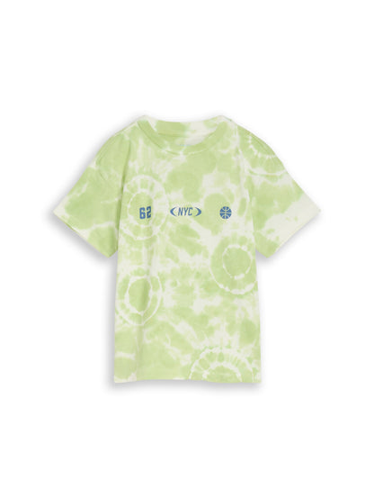 TOM TAILOR Batik-Look Kinder T-Shirt mit überschnittener Schulternaht