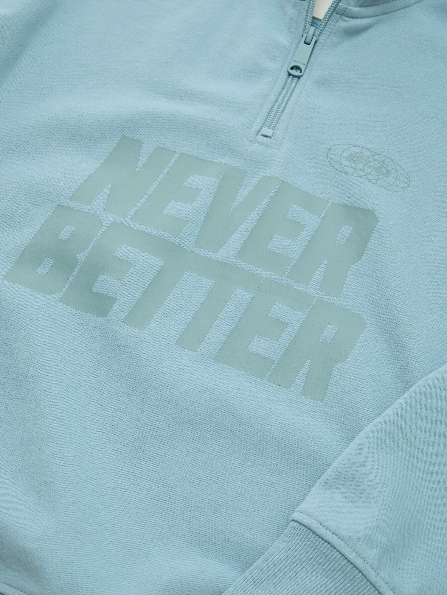 TOM TAILOR Oversize Kinder Sweatshirt Troyer-Stil mit Reißverschluss