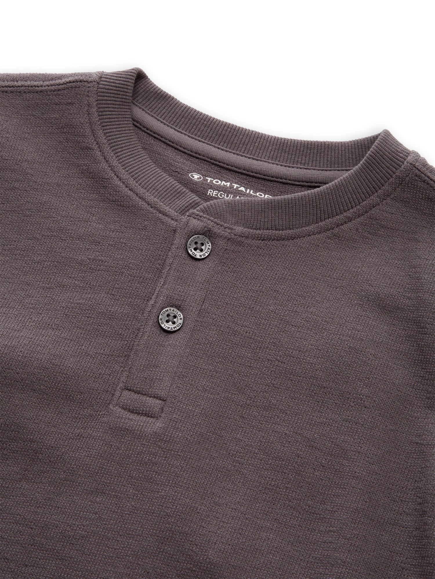 Tom Tailor Denim Jungen T-Shirt Henley-Kragen Logo-Label Baumwolle