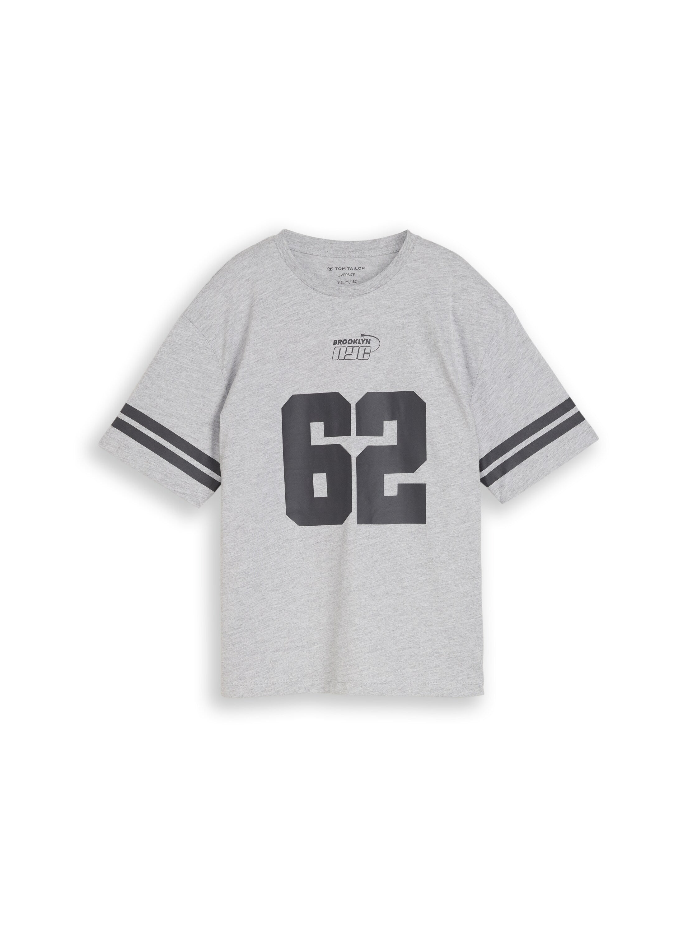 Tom Tailor Kinder T-Shirt Trikot-Stil Print Oversize Baumwolle Viskose