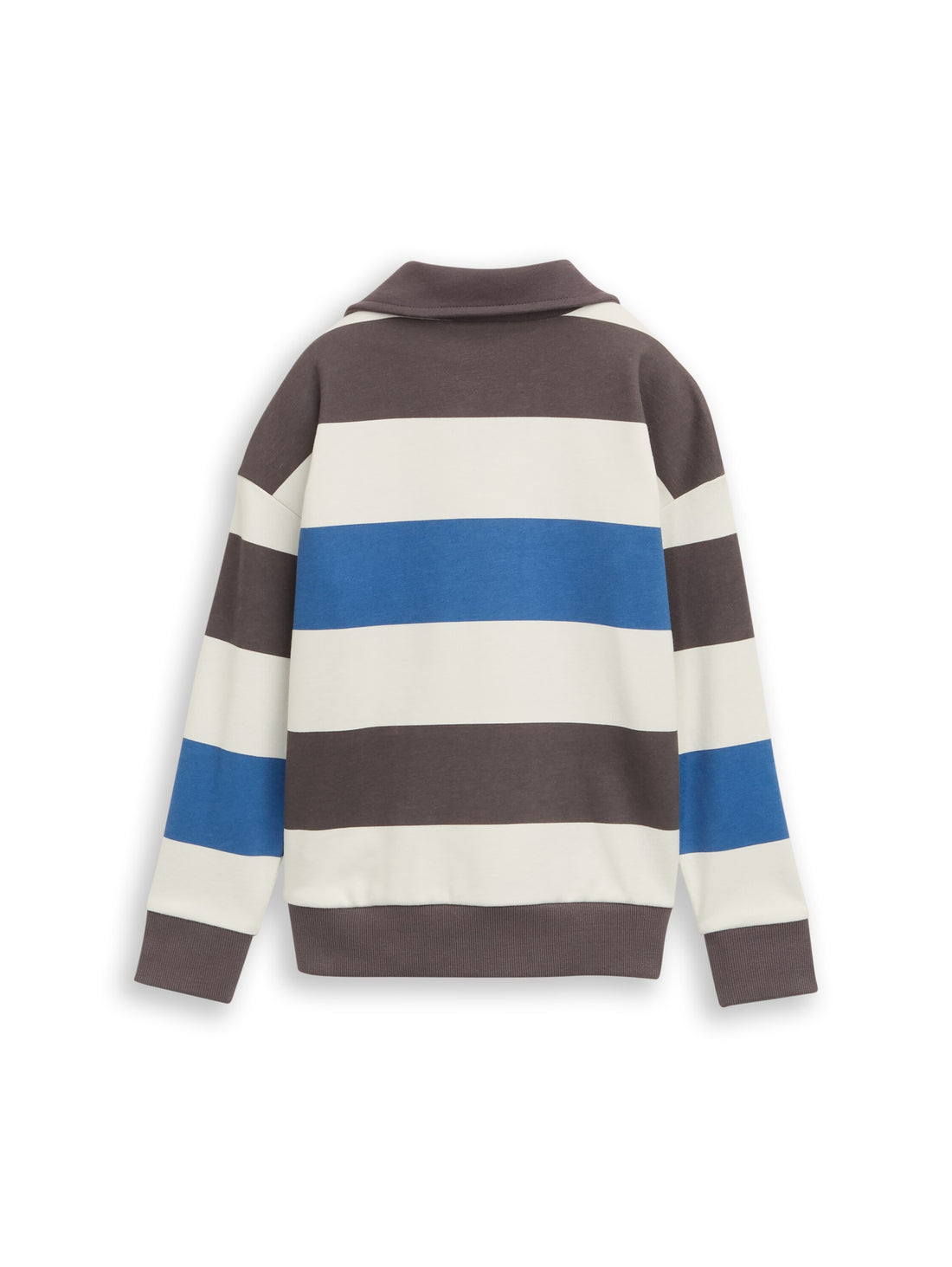TOM TAILOR Oversize Kinder Sweatshirt Rugby-Stil Print überschnittener Schulternaht