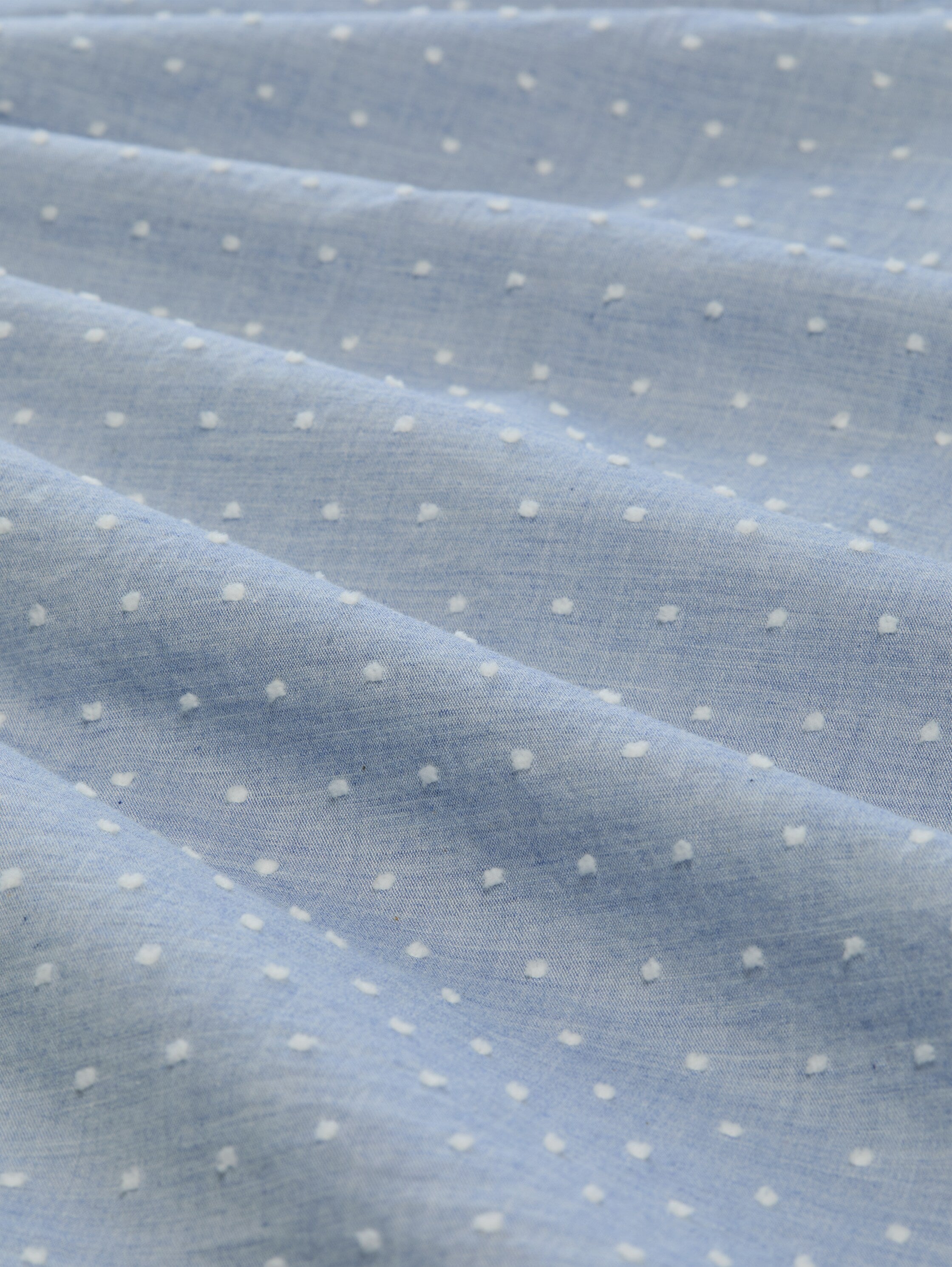 TOM TAILOR Bluse Damen Bluse 3/4-Arm Stickerei Baumwolle