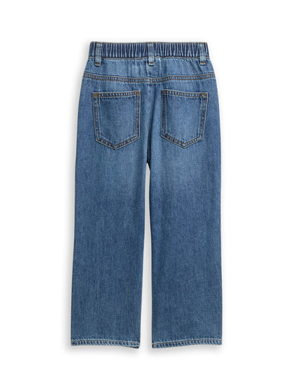 TOM TAILOR Jeans Kinder Hose Four-Pocket-Style verstellbarer Bund Baumwolle