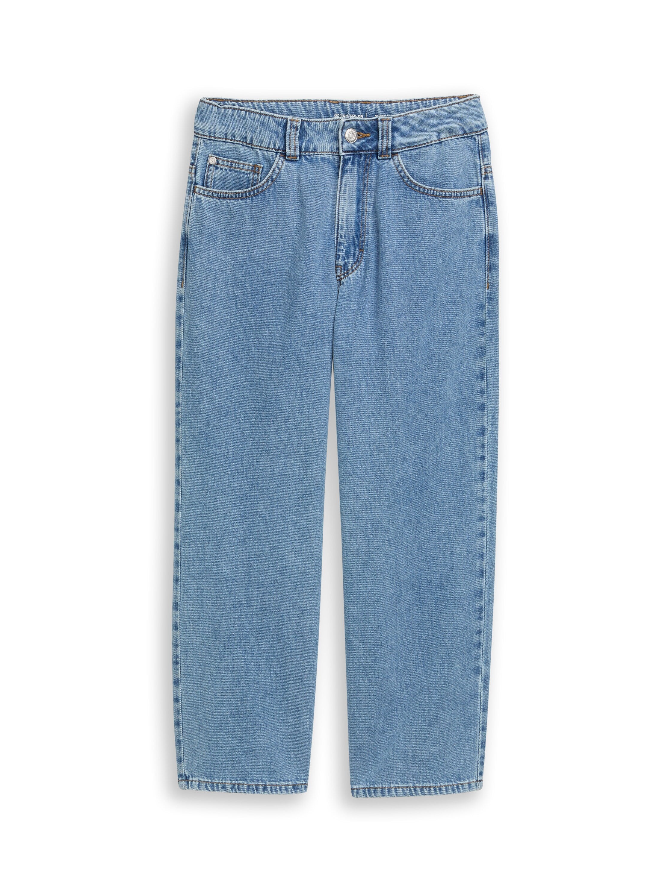 TOM TAILOR Jeanshose Kinder Männlich mit tiefem Schritt und verstellbarem Bund