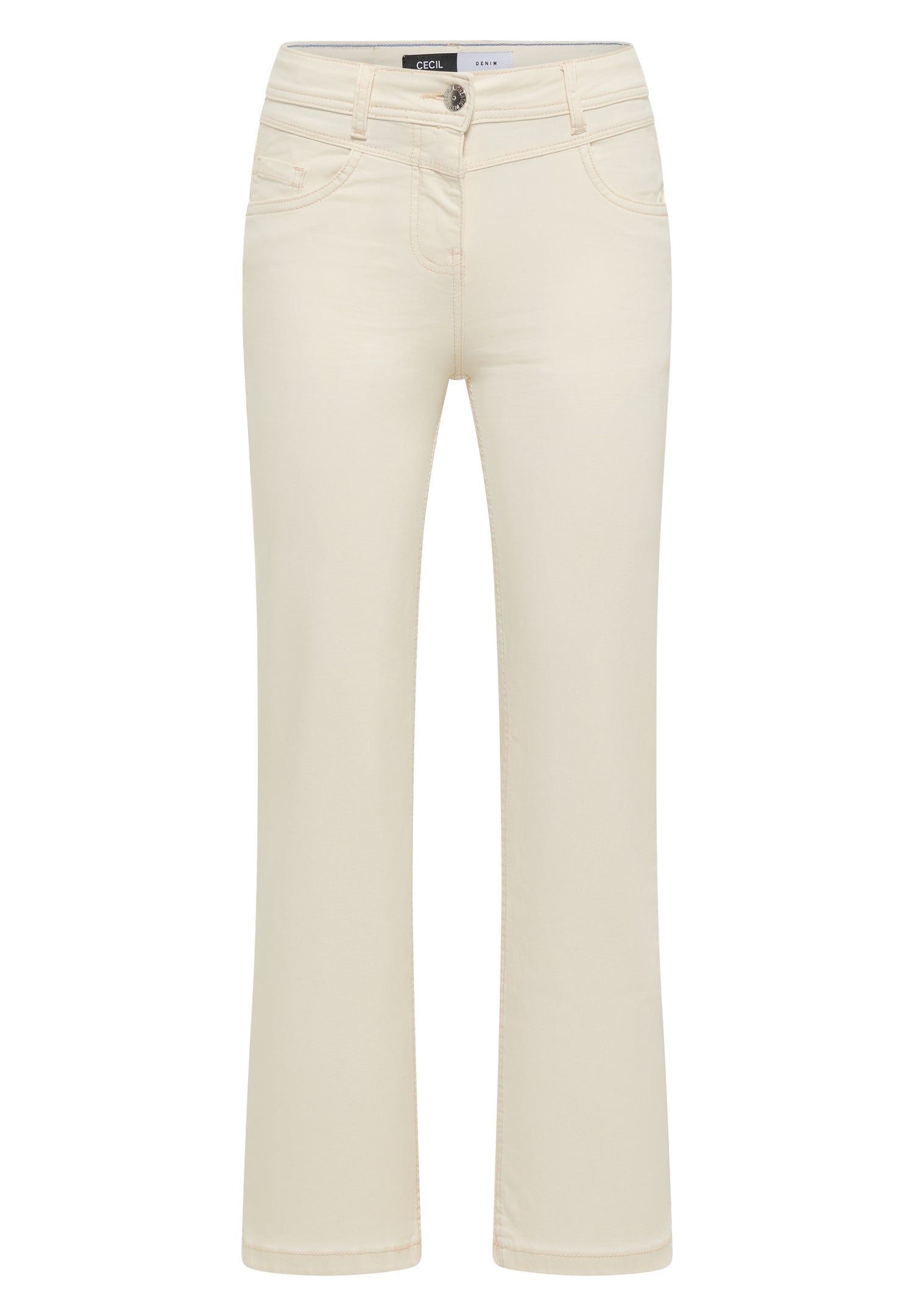 CECIL Damen Bootcut Jeans Toronto High Waist Slim Fit