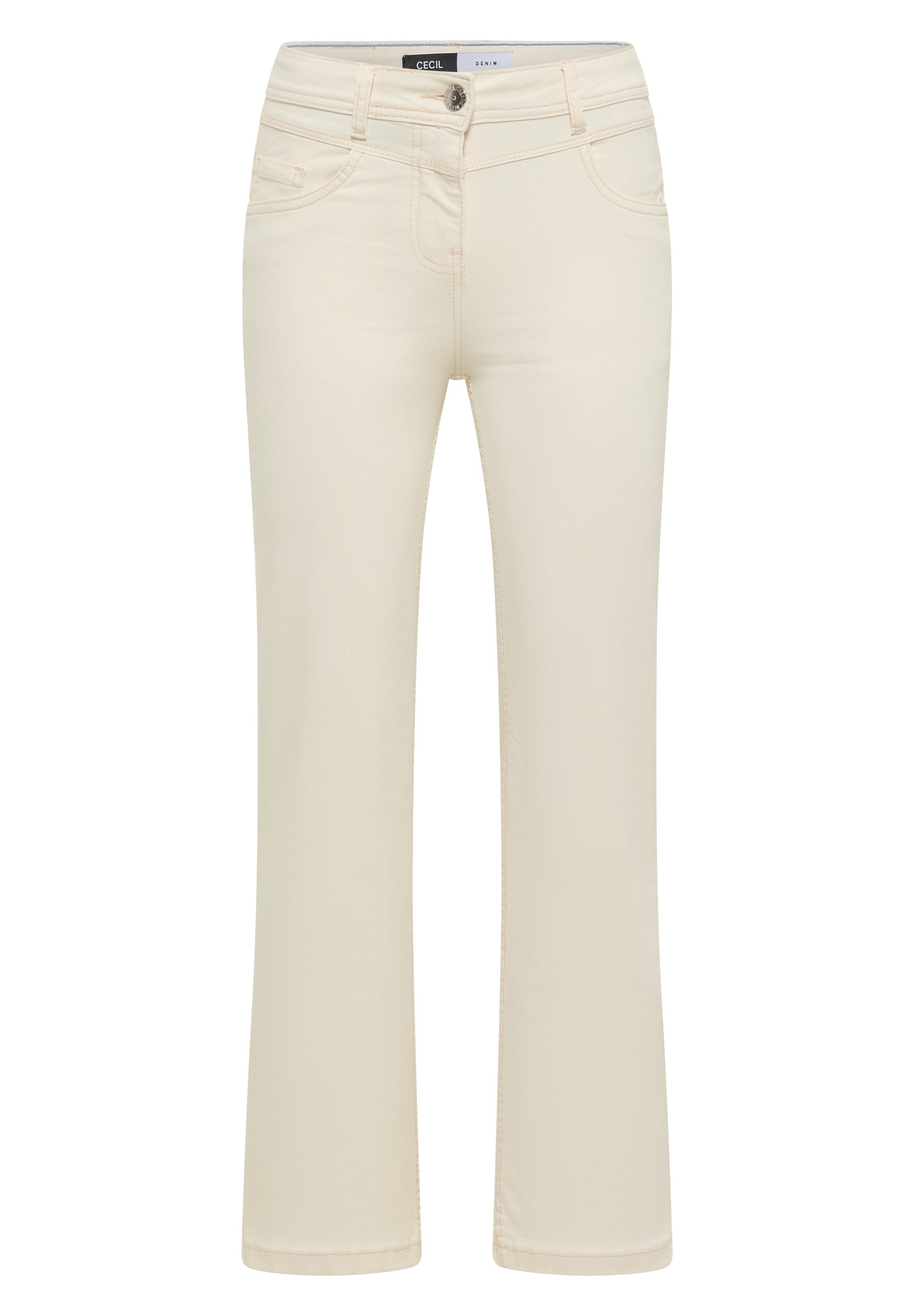 CECIL Damen Bootcut Jeans Toronto High Waist Slim Fit