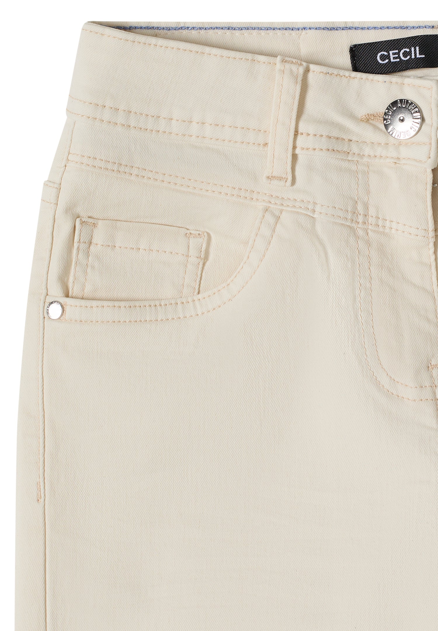 CECIL Damen Bootcut Jeans Toronto High Waist Slim Fit