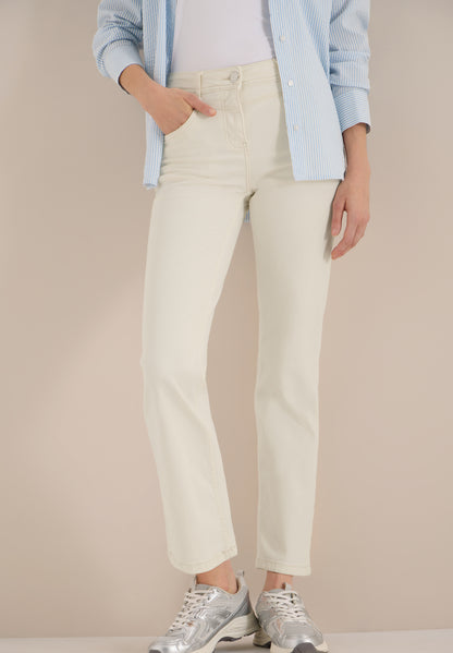 CECIL Damen Bootcut Jeans Toronto High Waist Slim Fit