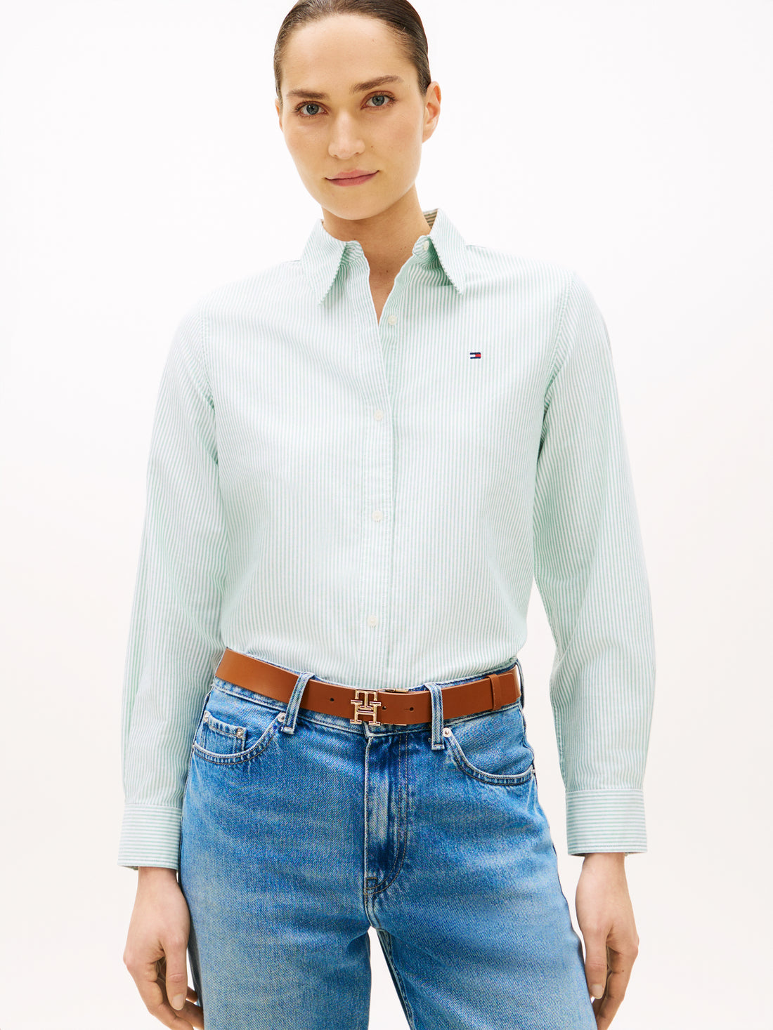 TOMMY HILFIGER Sportswear Division Damen T-Shirt Courtside Green