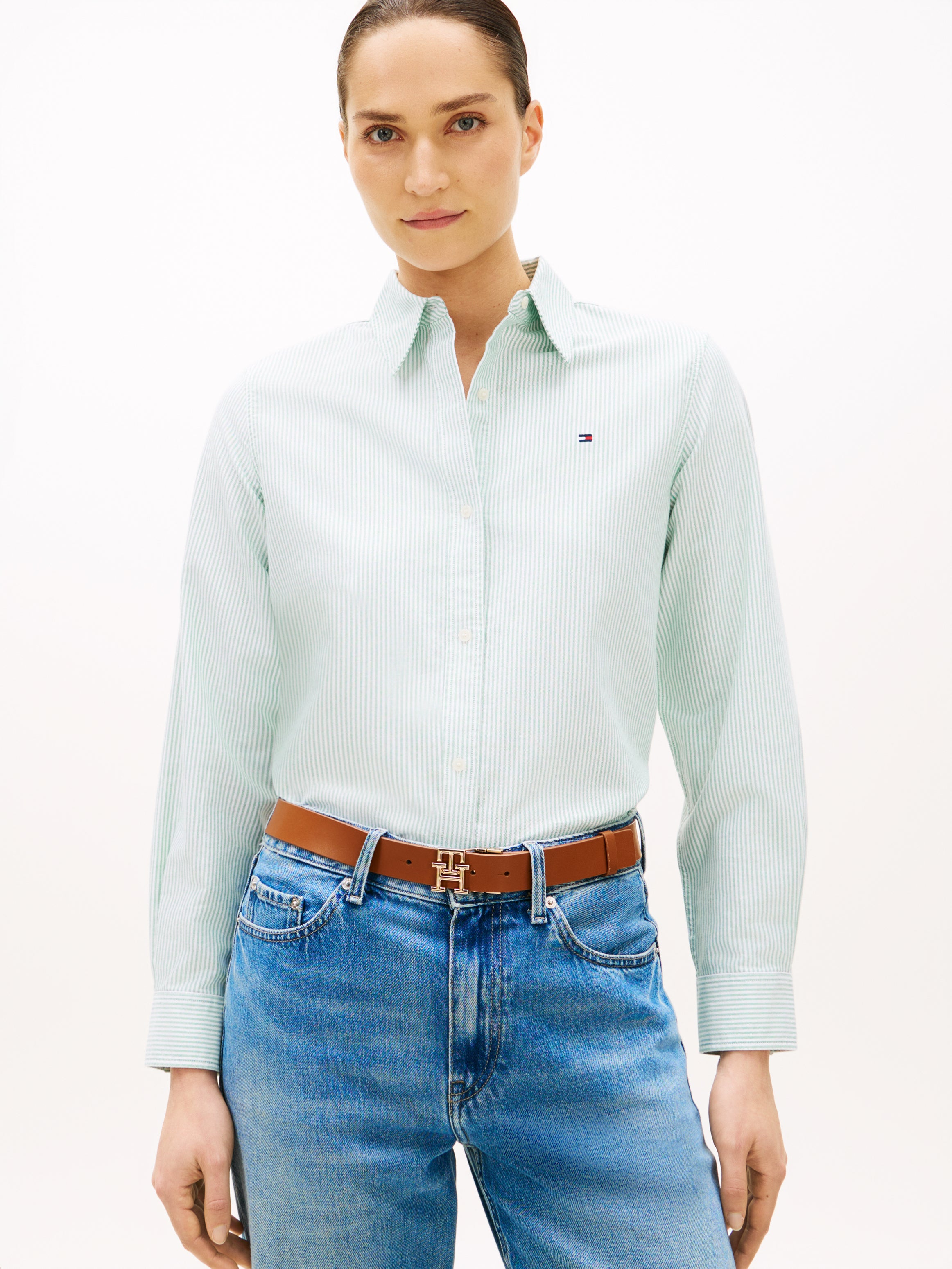 TOMMY HILFIGER Sportswear Division Damen T-Shirt Courtside Green