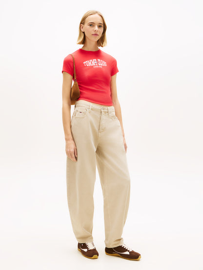 TOMMY HILFIGER Sportswear Division Damen T-Shirt mit Elasthan