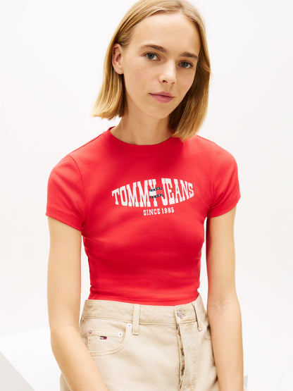 TOMMY HILFIGER Sportswear Division Damen T-Shirt mit Elasthan