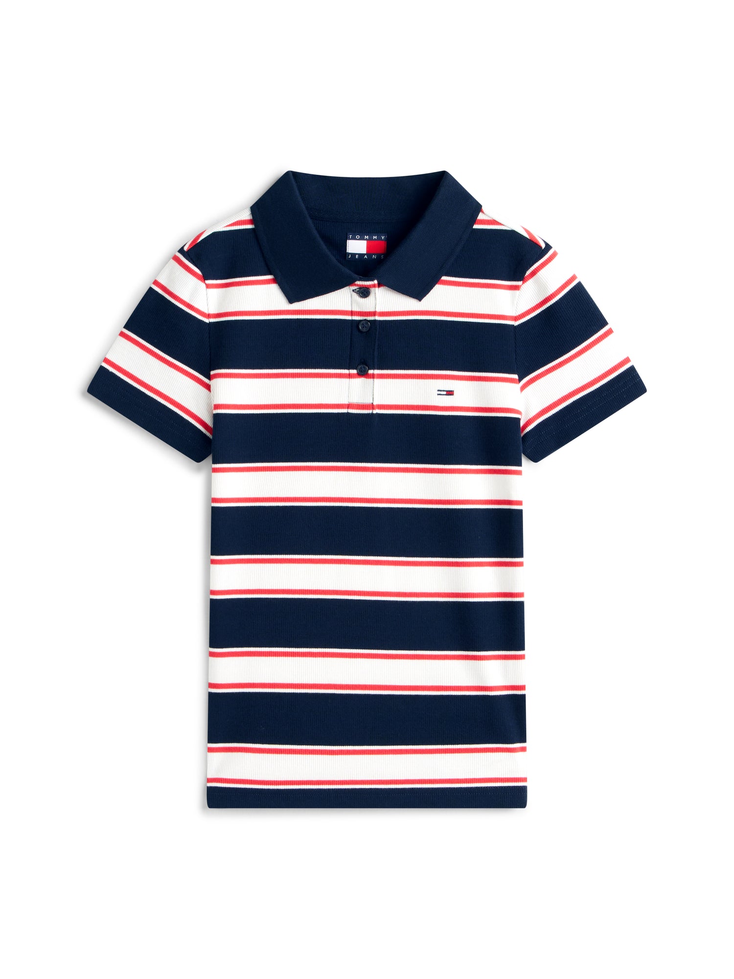 TOMMY HILFIGER Sportswear Division Damen T-Shirt Gestreift mit Elasthan