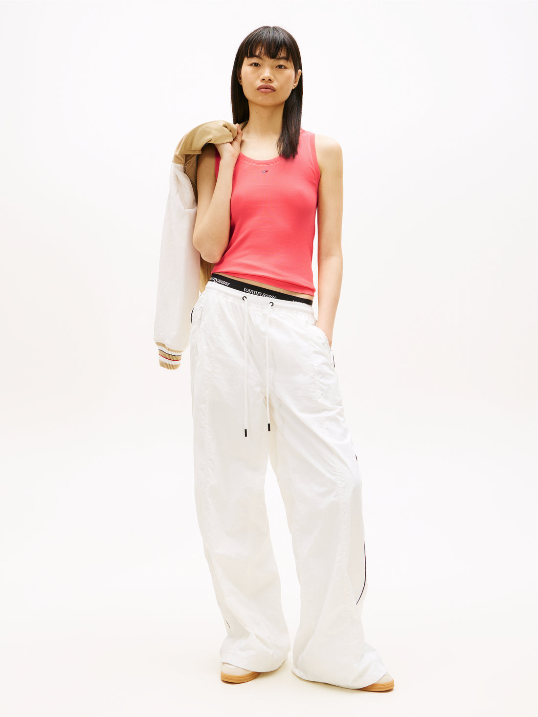 TOMMY HILFIGER Sportswear Division Damen T-Shirt mit Elasthan