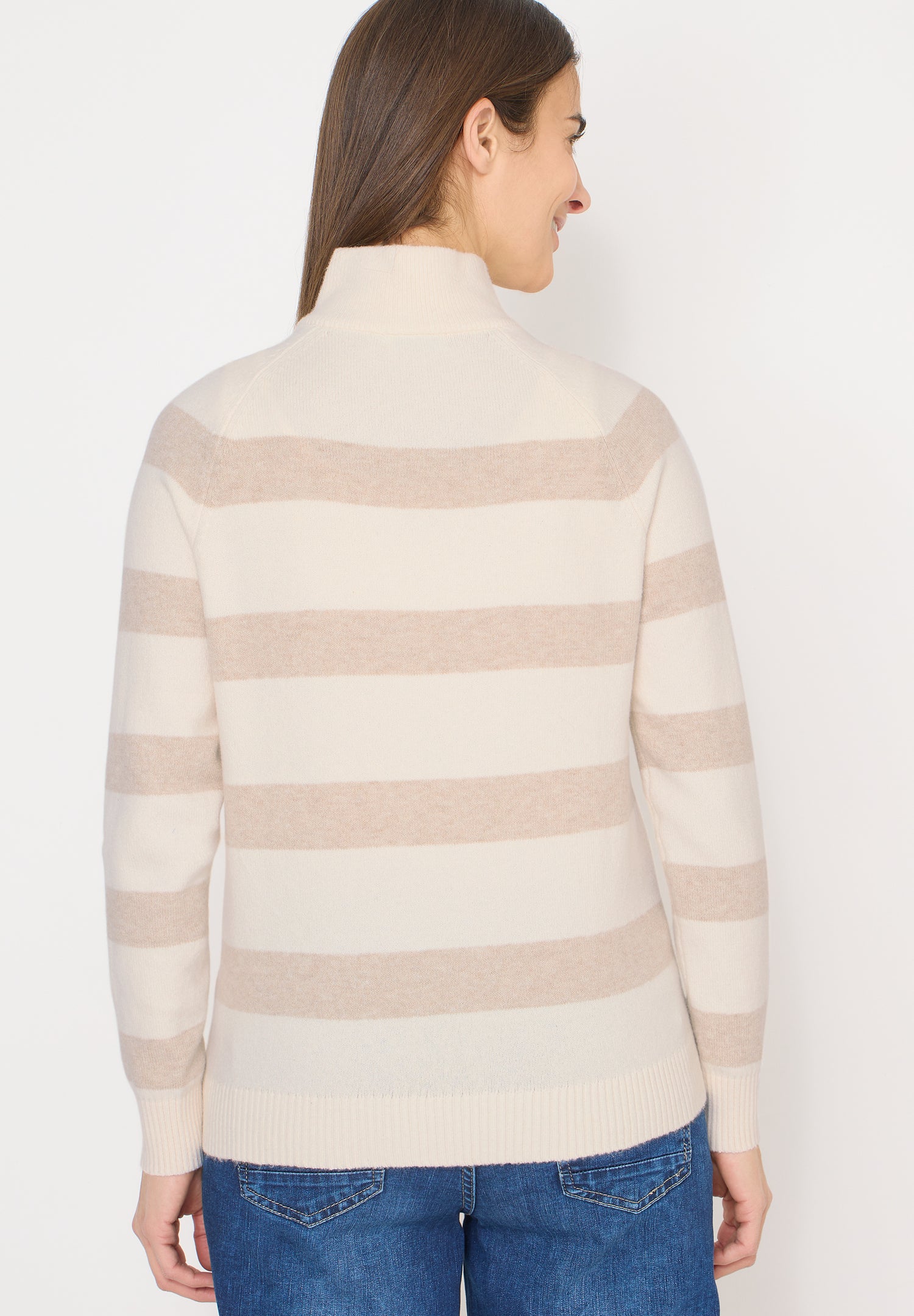 CECIL Damen Troyer Pullover Casual Langarm Bequem