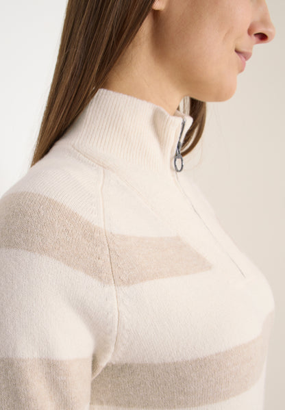 CECIL Damen Troyer Pullover Casual Langarm Bequem