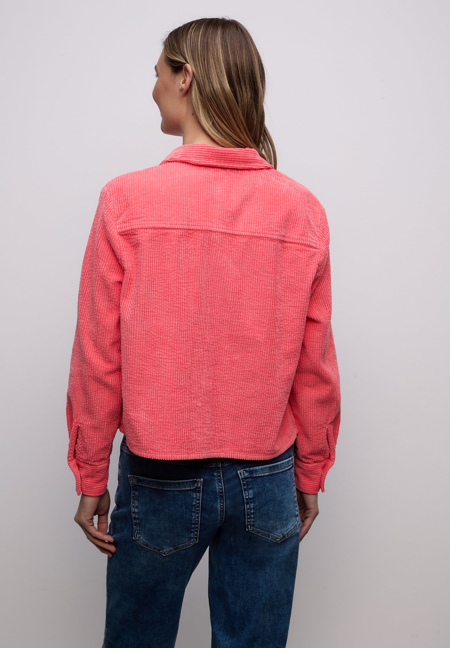 Street One Damen Cordbluse Hemdkragen Knopfleiste Casual 100% Baumwolle