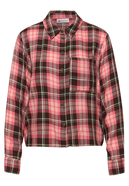 Street One Damen Hemdbluse Langarm Casual Viskose Gemütlich