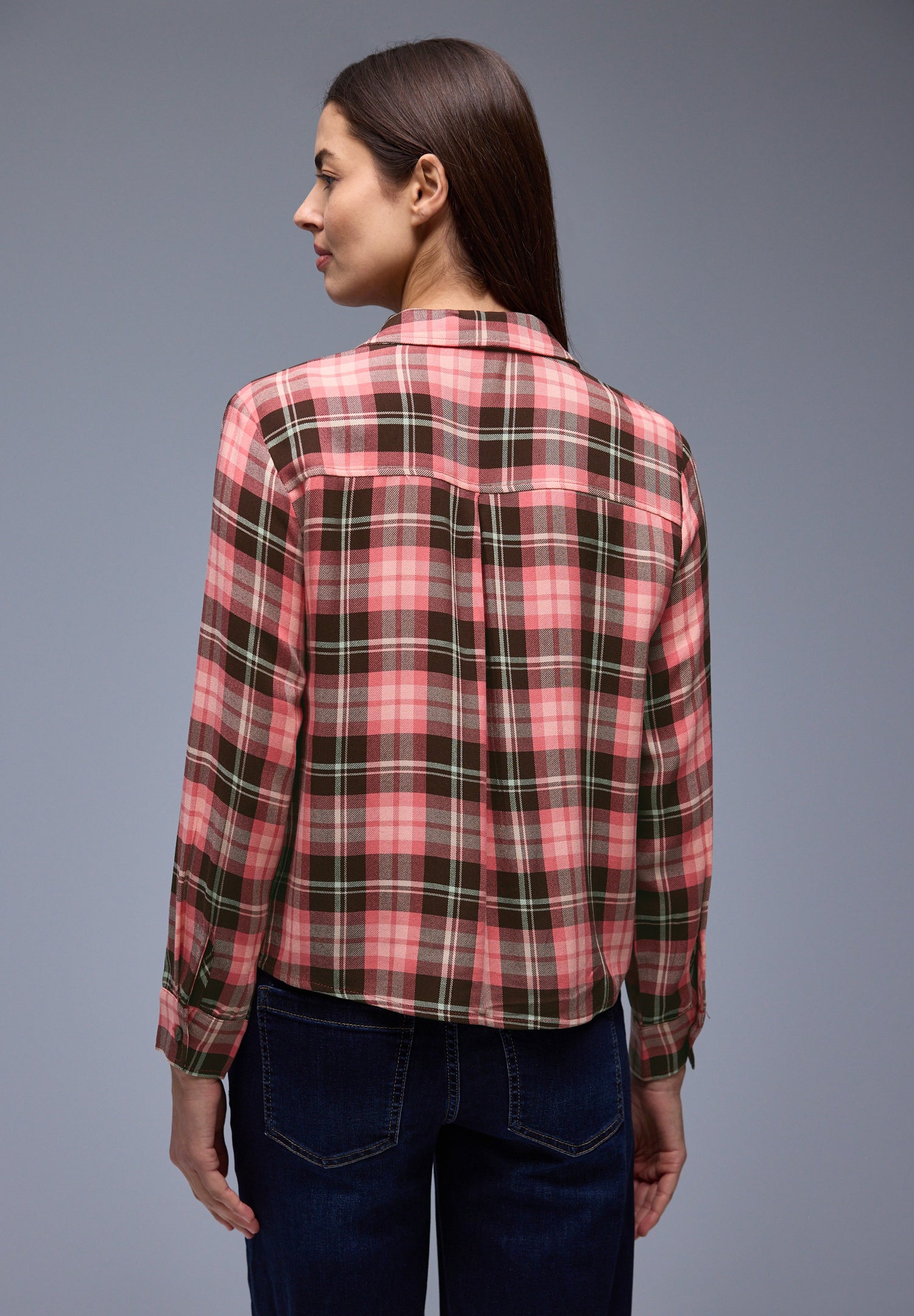 Street One Damen Hemdbluse Langarm Casual Viskose Gemütlich