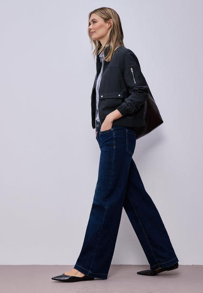 Street One Damen Blouson Cargo Utility Jacke mit Stehkragen Reißverschluss