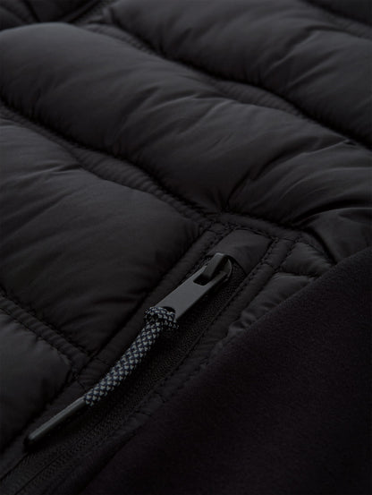 TOM TAILOR Hybrid Übergangsjacke Herren Stehkragen Logo-Badge