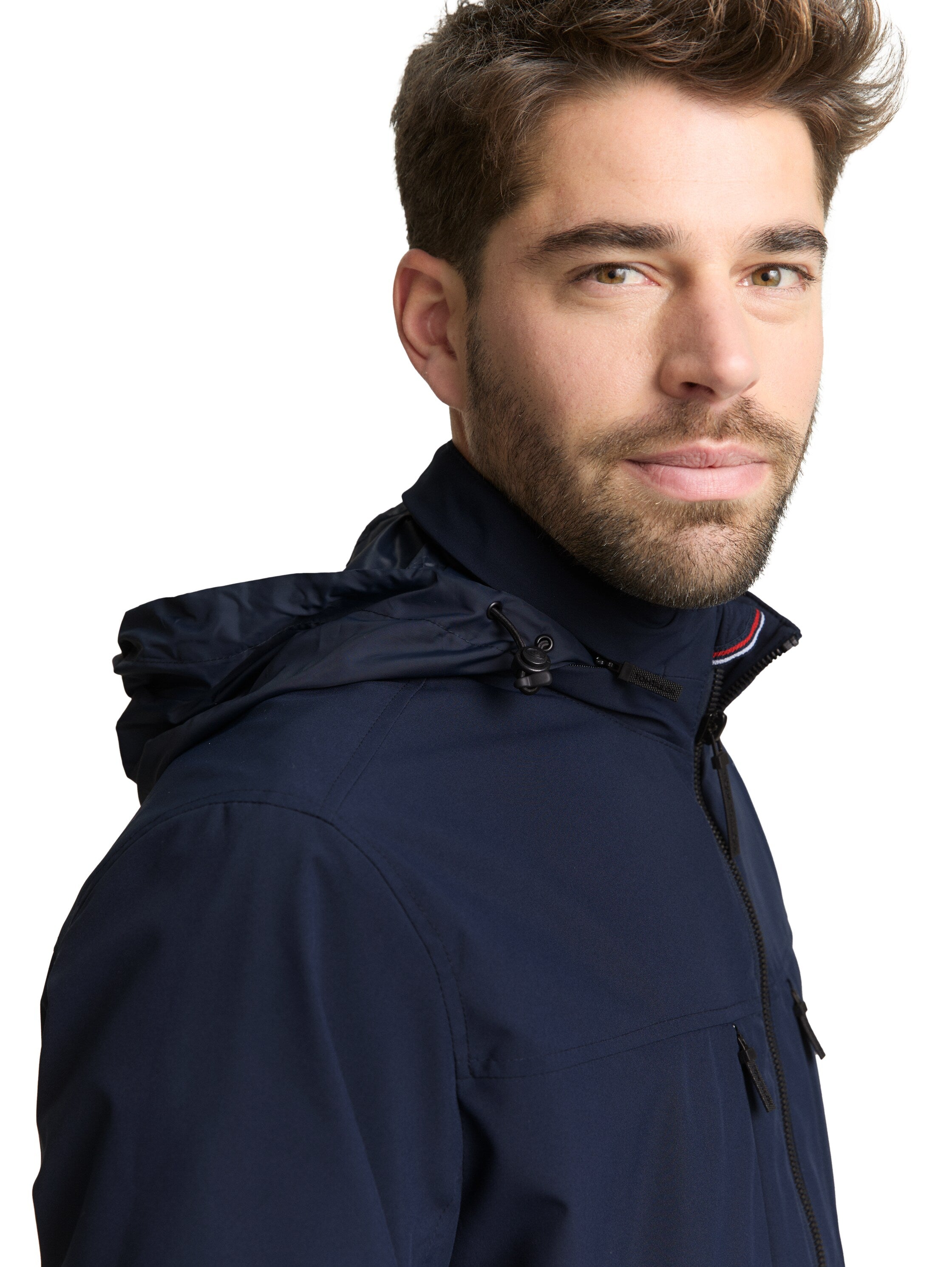 TOM TAILOR Blouson-Jacke Herren Wasserabweisend Verstaubare Kapuze