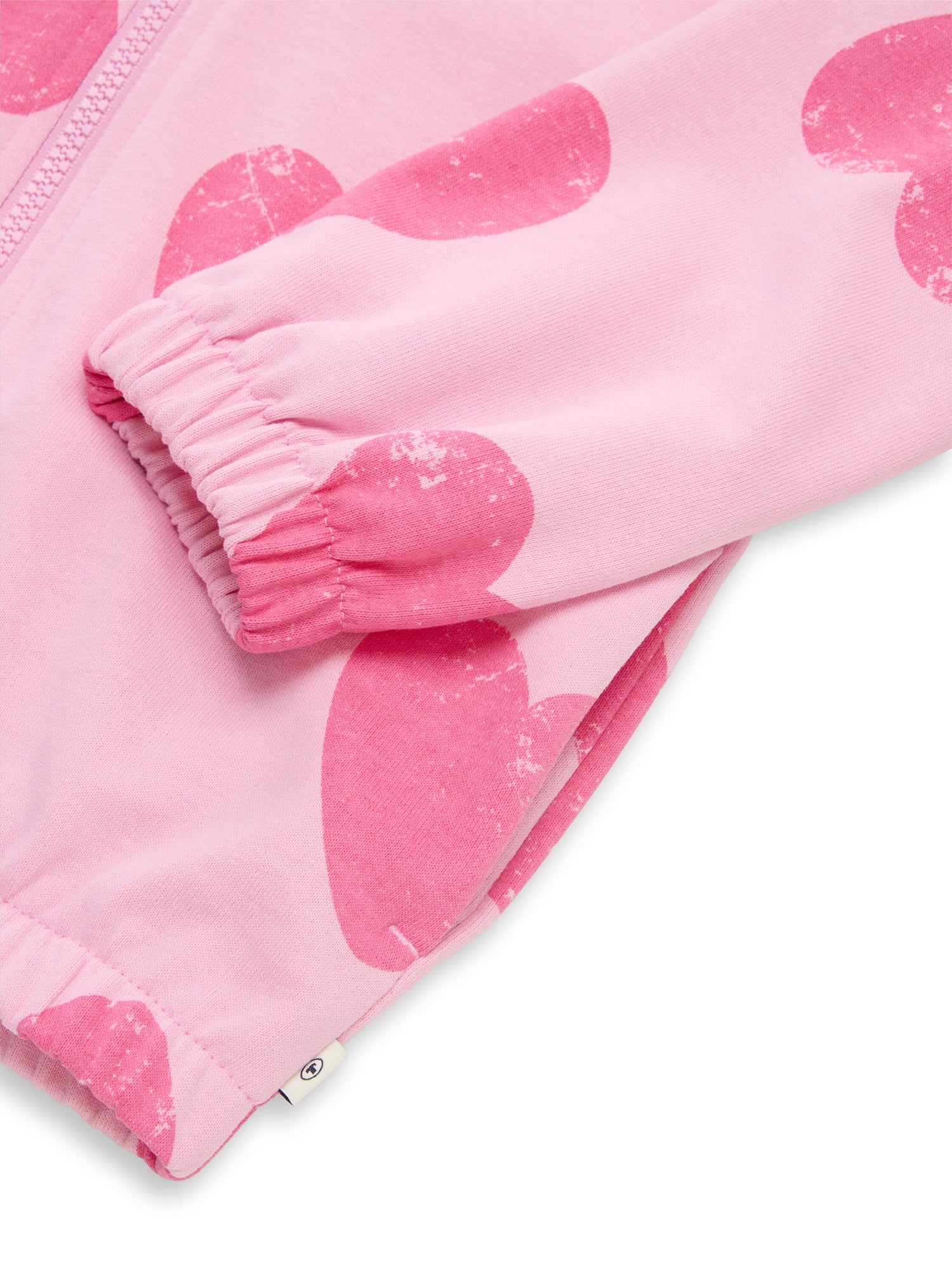 TOM TAILOR Gemusterte Kinder Cropped Hoodie Sweatshirtjacke mit überschnittenen Schultern