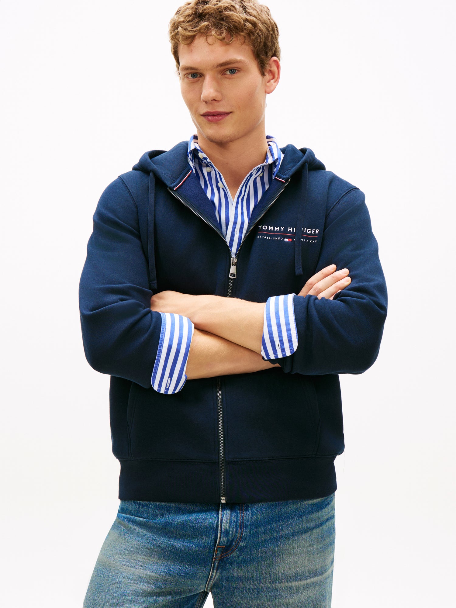TOMMY HILFIGER Sportswear Division Herren T-Shirt Basic Baumwolle