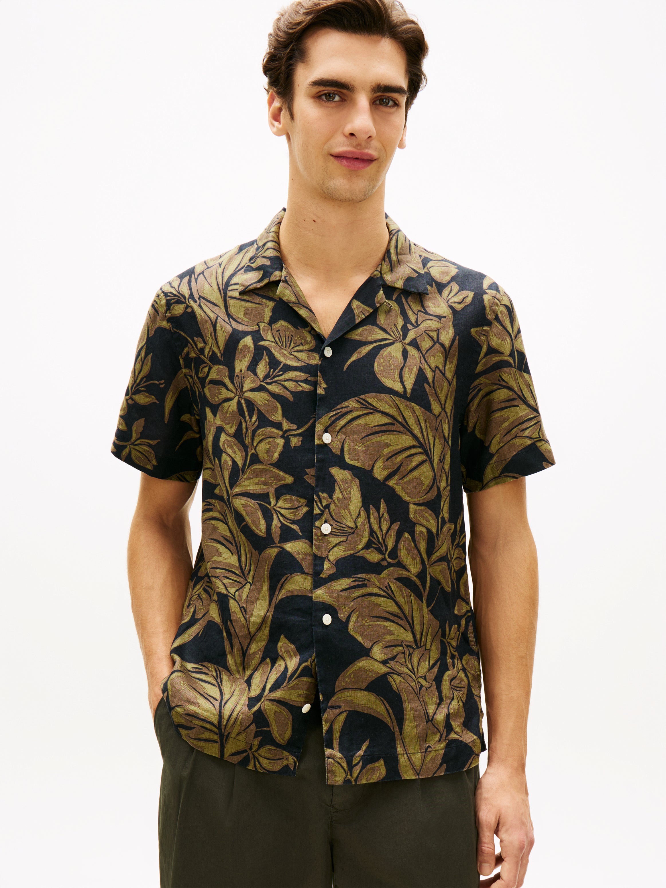 TOMMY HILFIGER Sportswear Division Herren Hose Allover Leinen