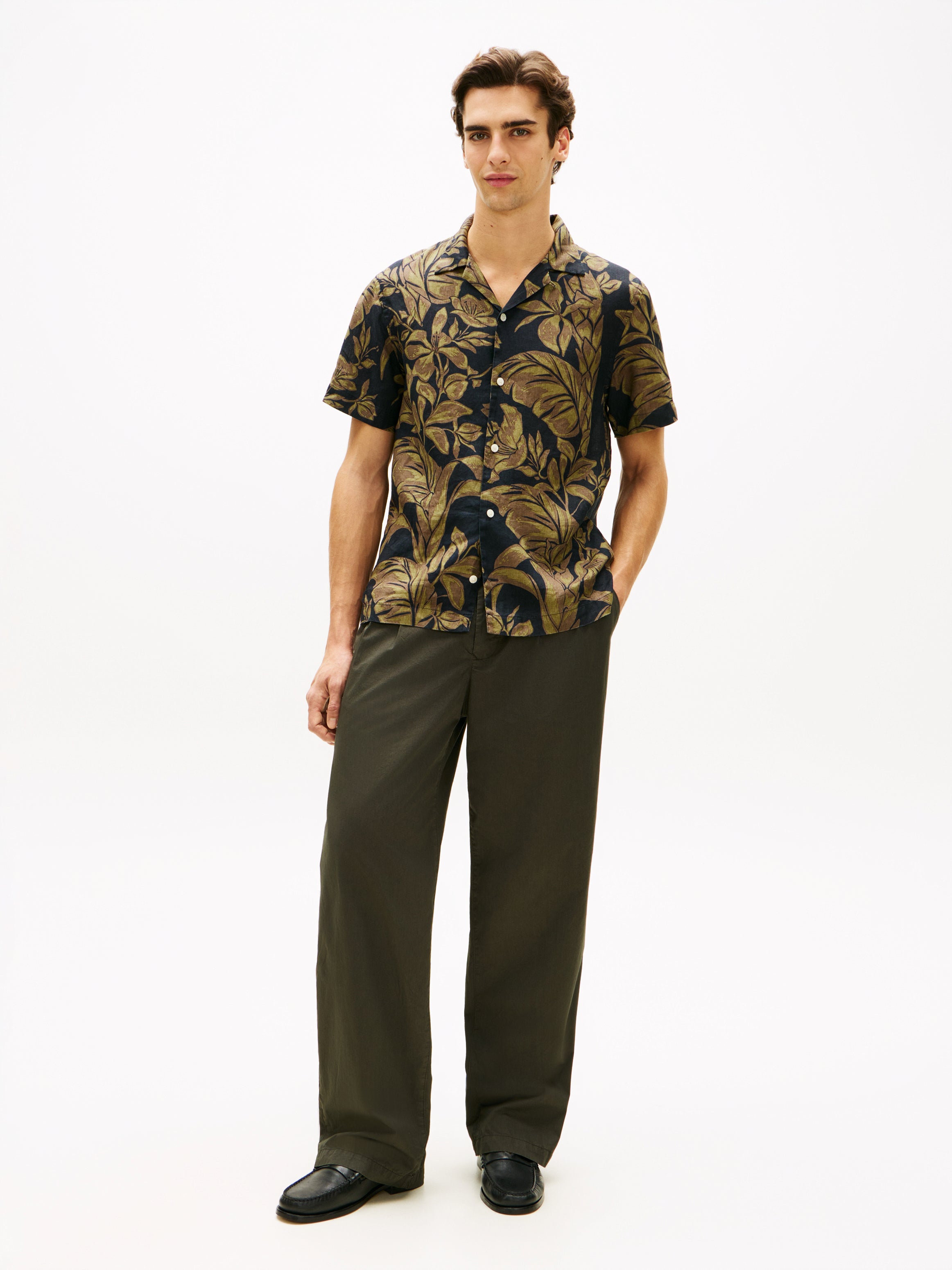 TOMMY HILFIGER Sportswear Division Herren Hose Allover Leinen