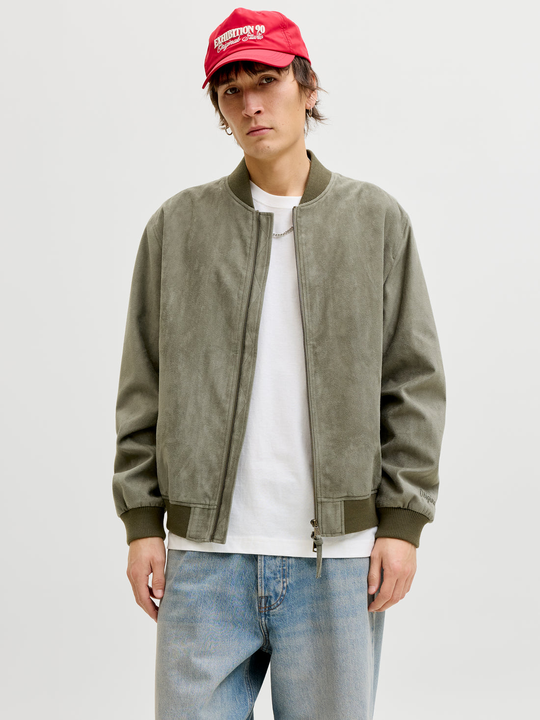 Jack &amp; Jones Herren Blousonjacke Langarm Baseball Bestickt 100% Polyester