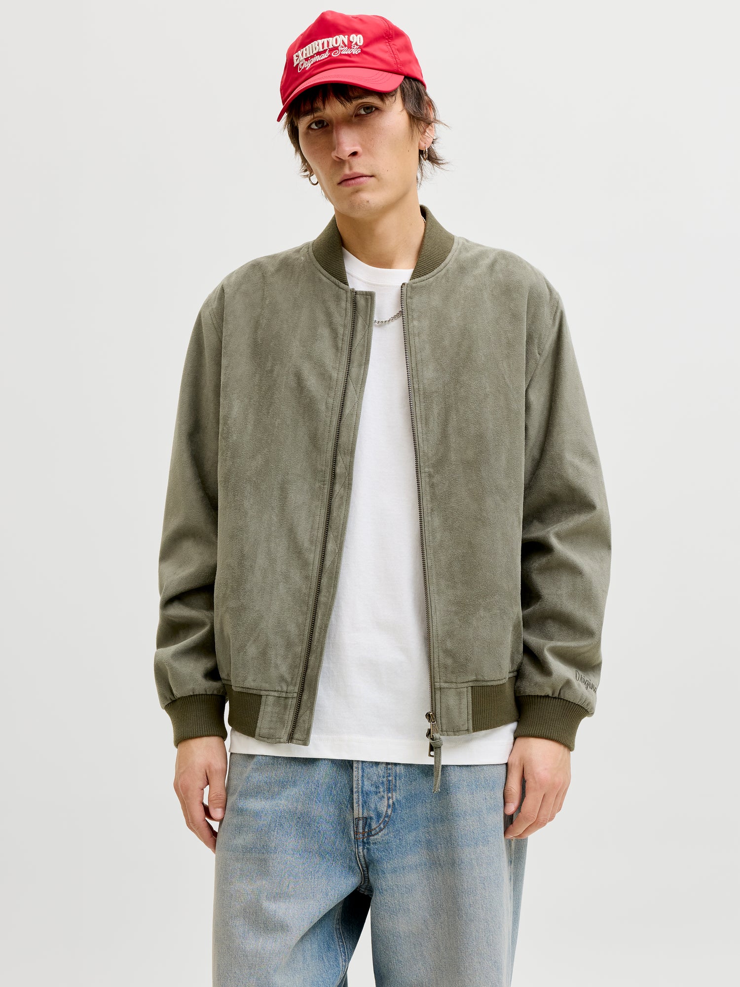 Jack &amp; Jones Herren Blousonjacke Langarm Baseball Bestickt 100% Polyester