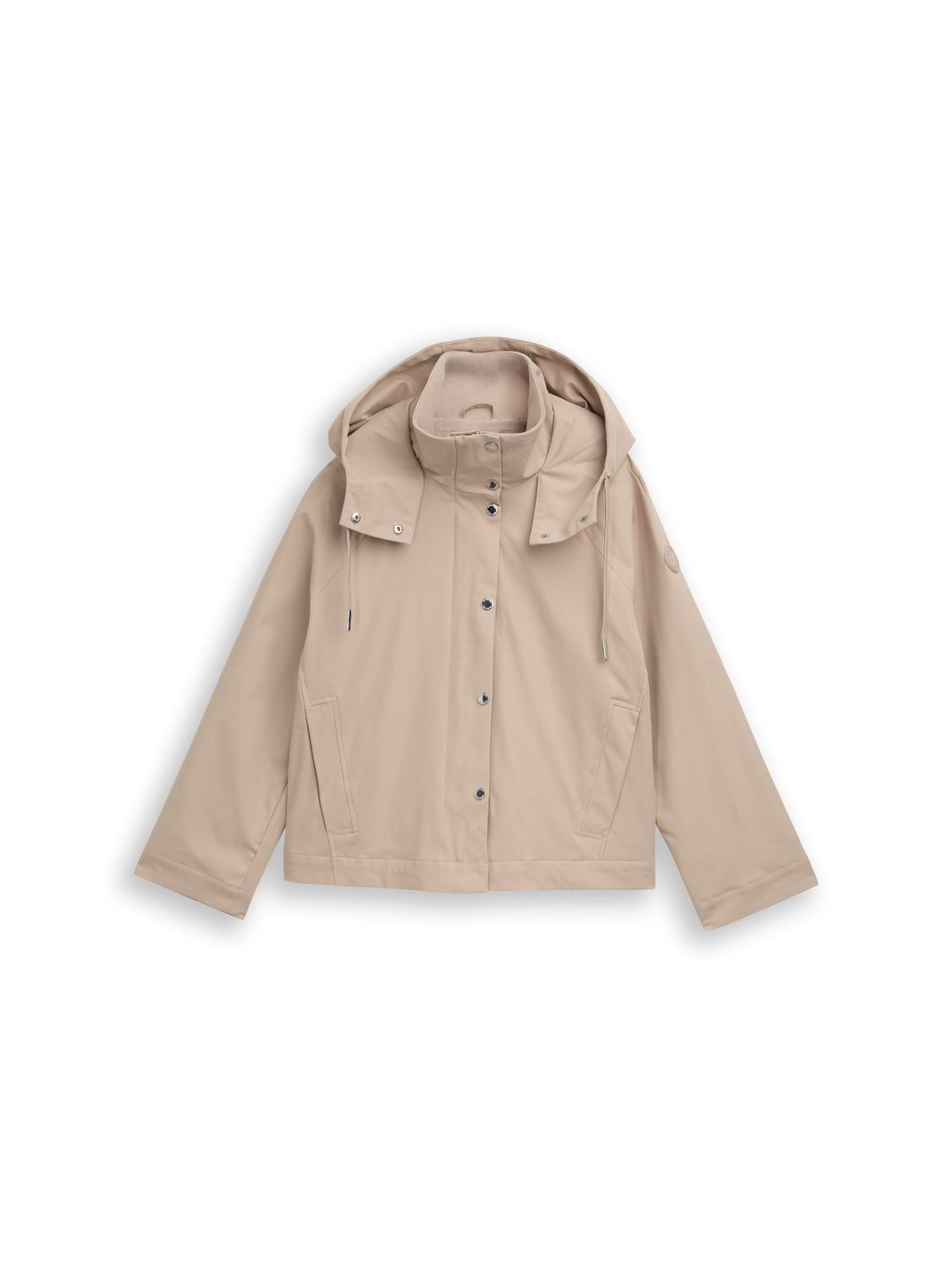 TOM TAILOR Wasserabweisende Jacke Damen mit Reißverschluss und Druckknopfleiste