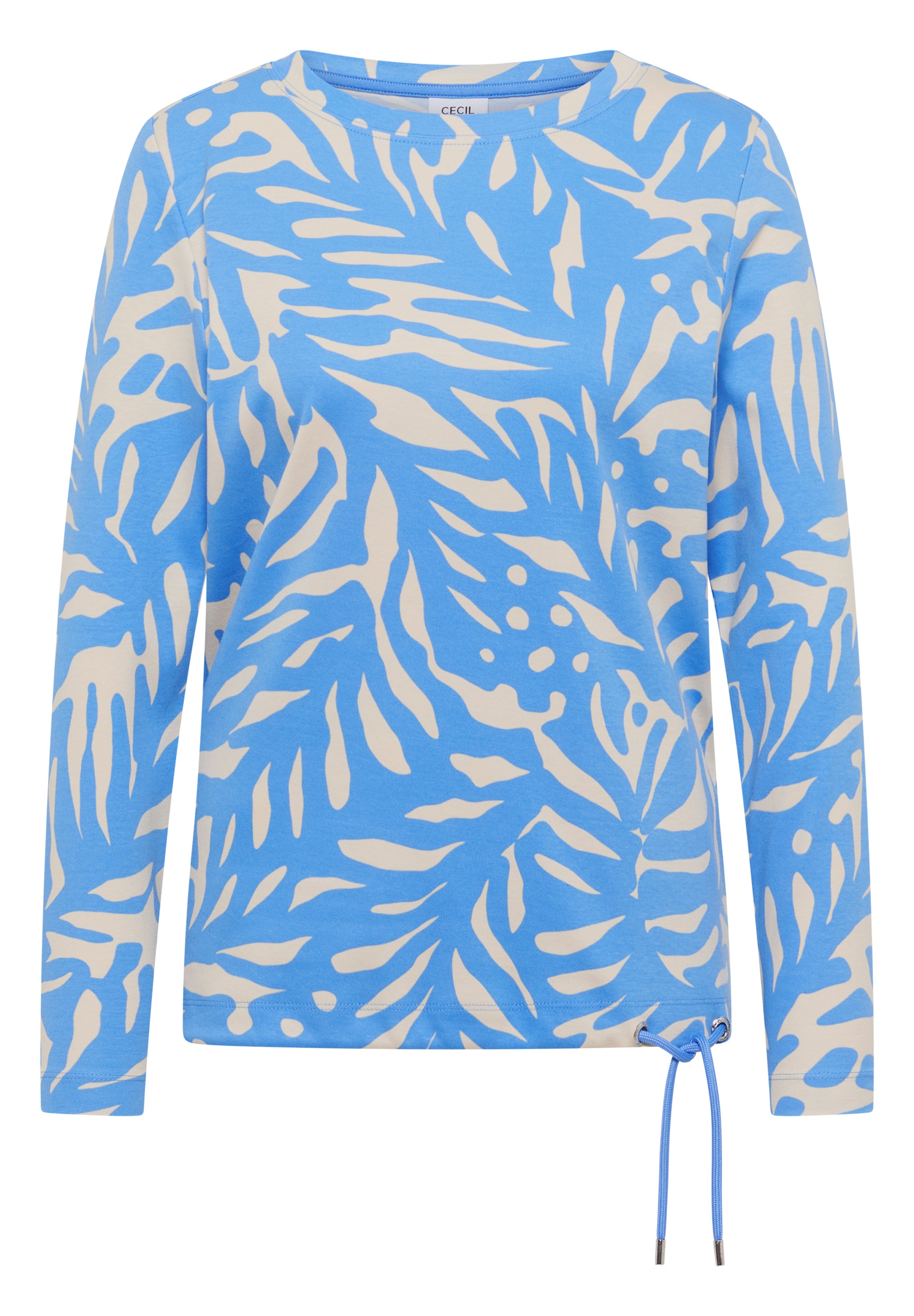 CECIL Damen Baumwollshirt Langarm Casual Gemütlich