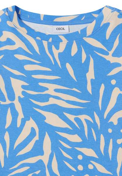 CECIL Damen Baumwollshirt Langarm Casual Gemütlich