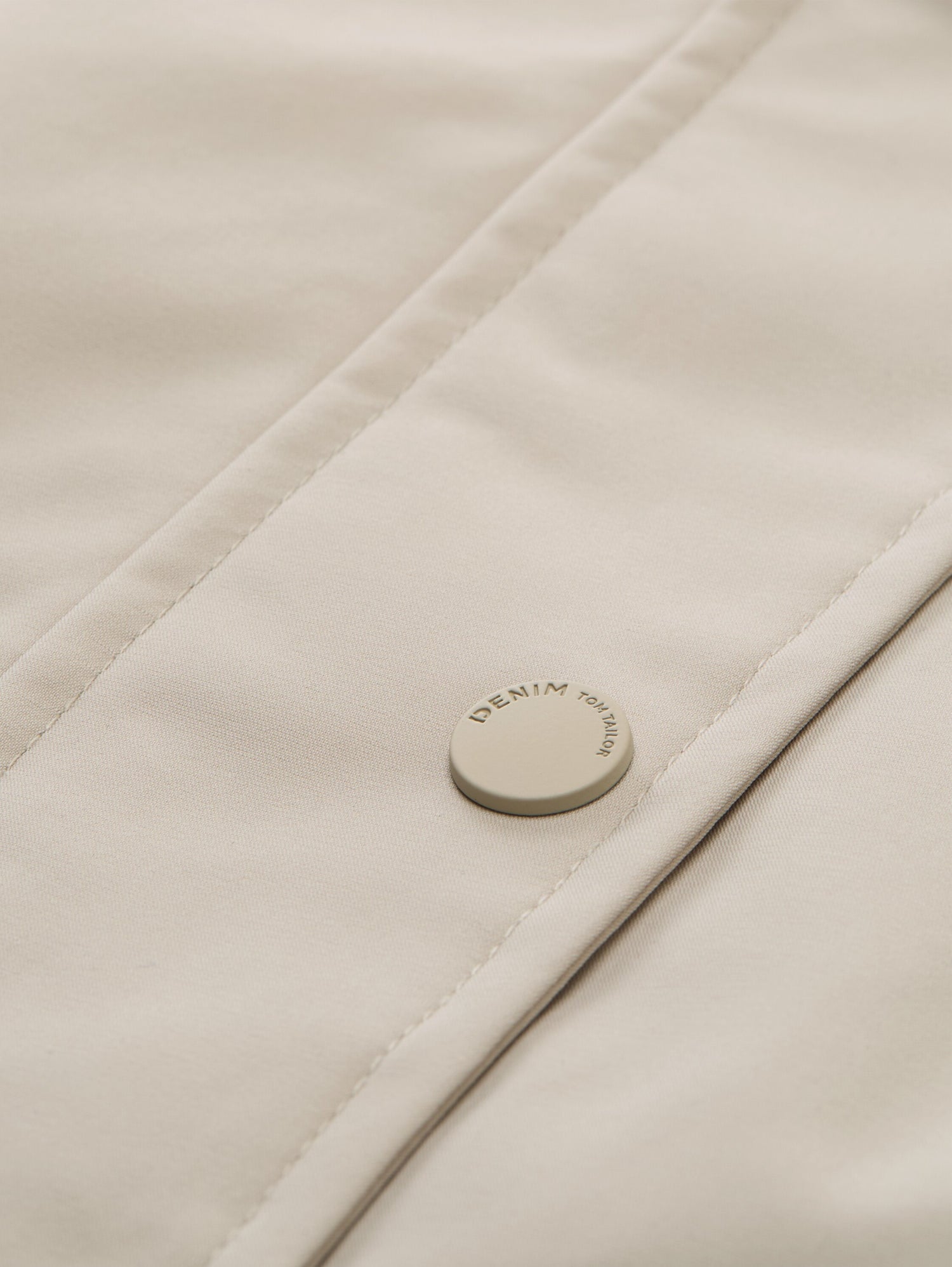 Tom Tailor Denim Damen Jacke mit Reißverschluss und Kapuze Polyester