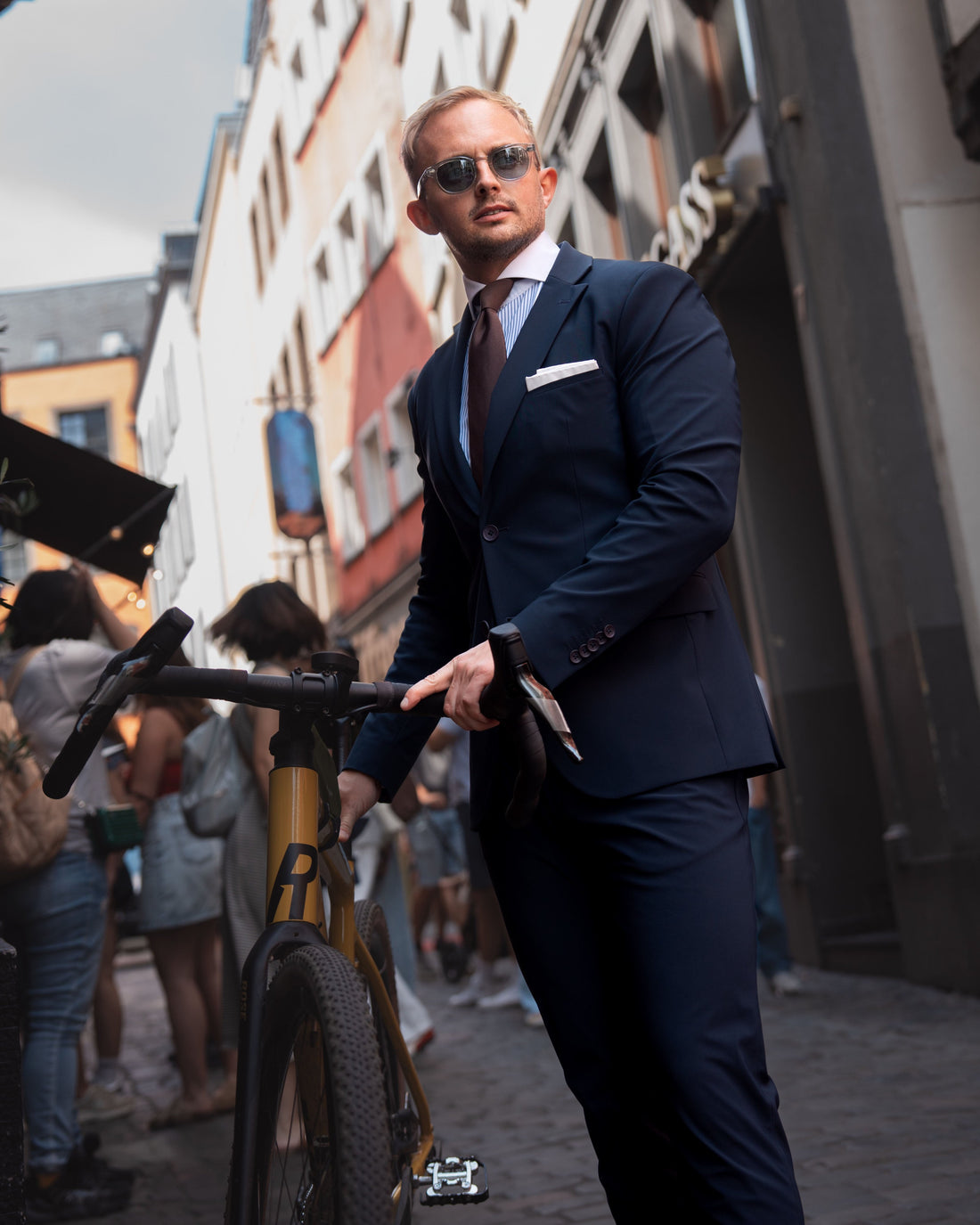 Maica IOS JACKET Herren Sakko Slim Fit Performance-Stoff