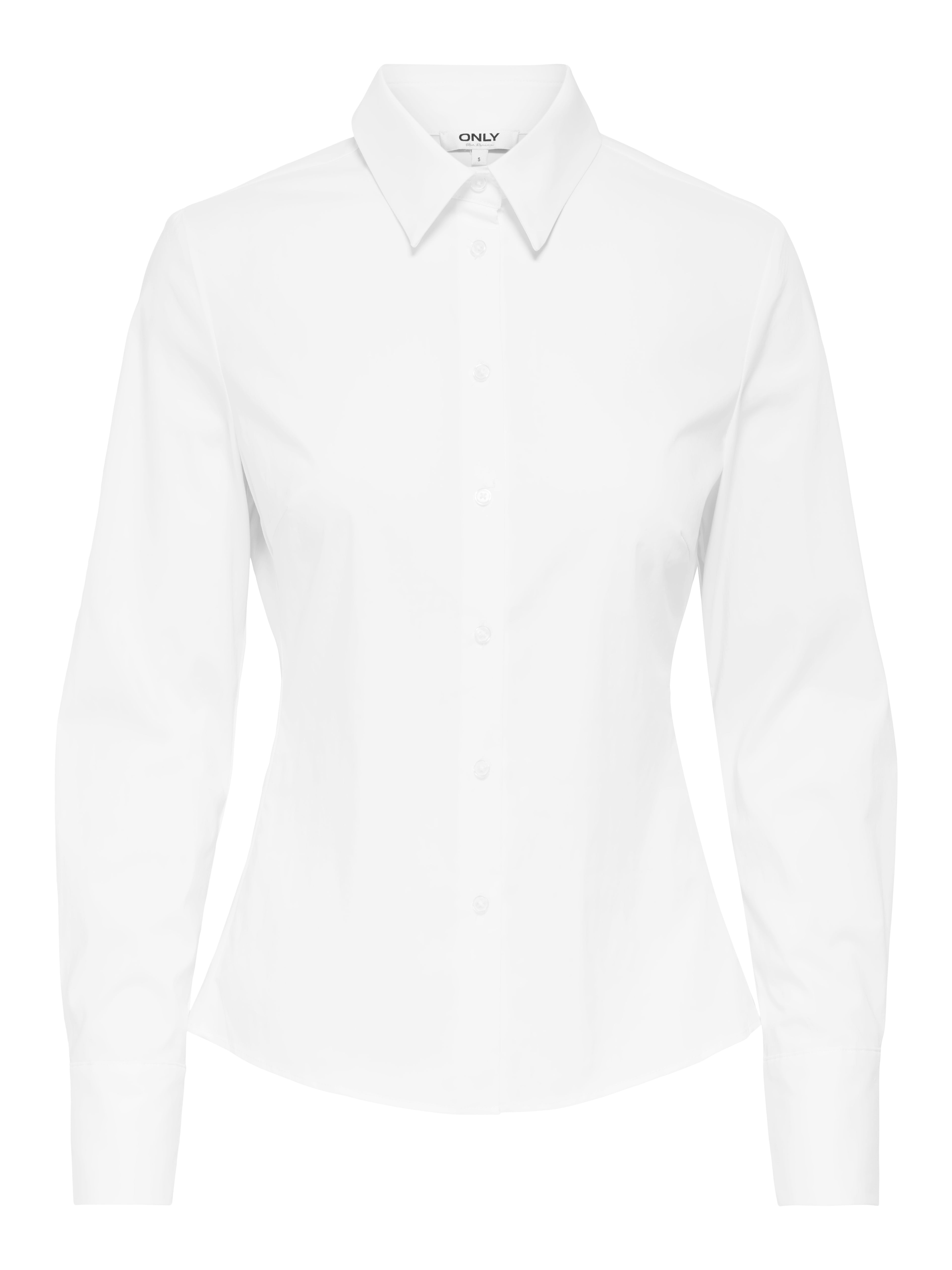 ONLY Hemd Damen Langarm Ballonärmel Slim Fit