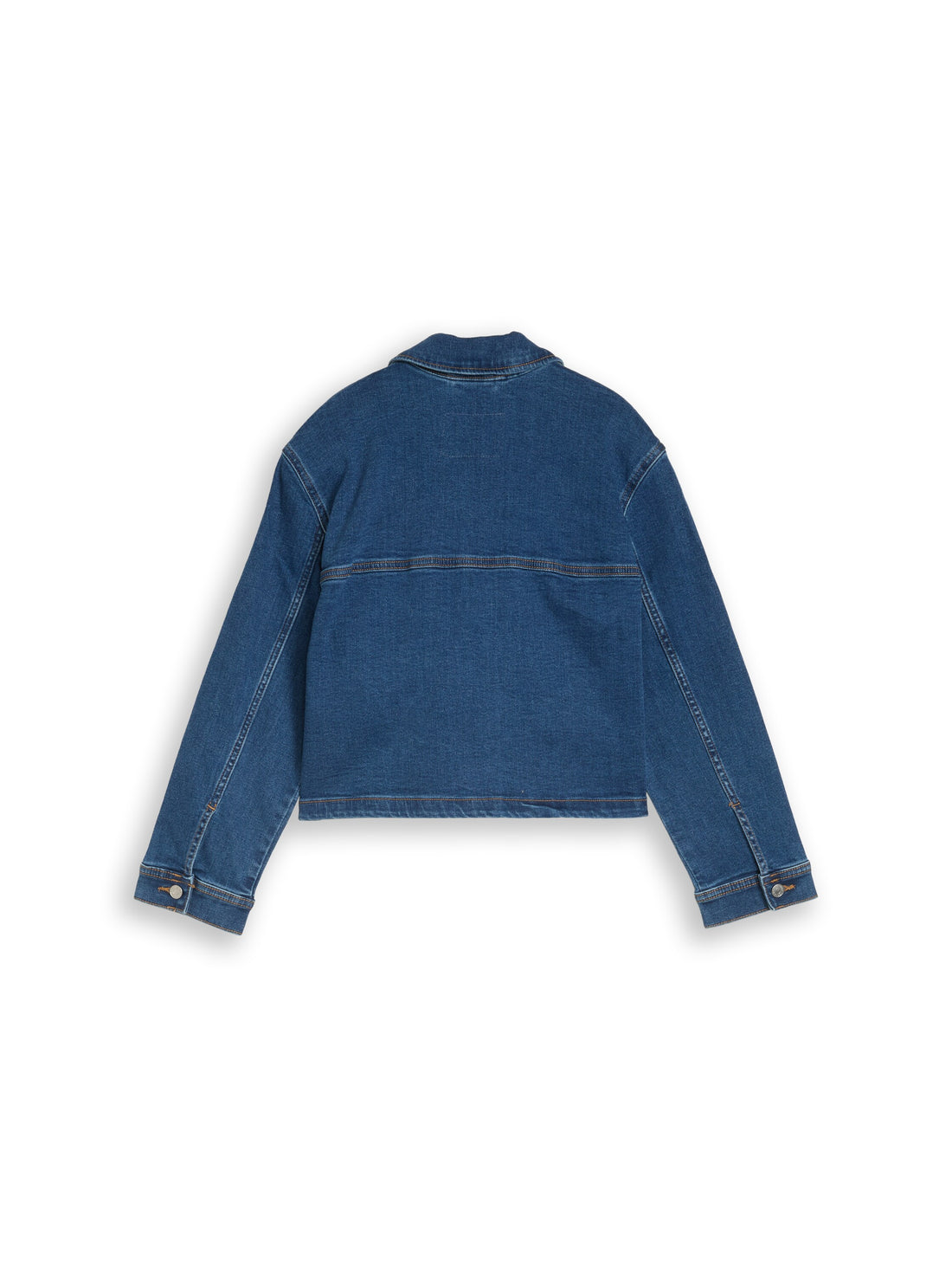 TOM TAILOR Kurz geschnittene Kinder Jeansjacke mit offenen Taschen Baumwolle Elasthan