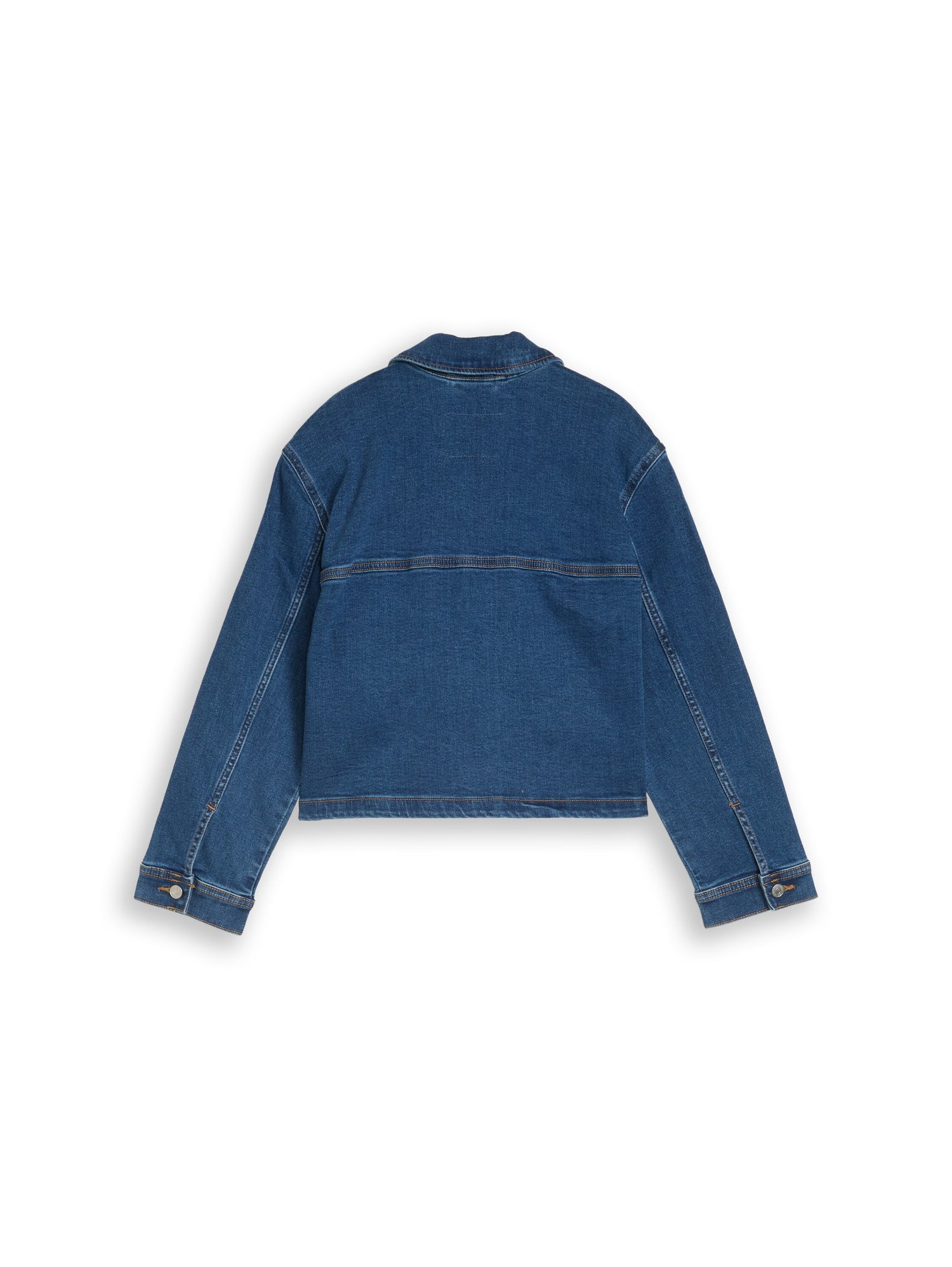 TOM TAILOR Kurz geschnittene Kinder Jeansjacke mit offenen Taschen Baumwolle Elasthan