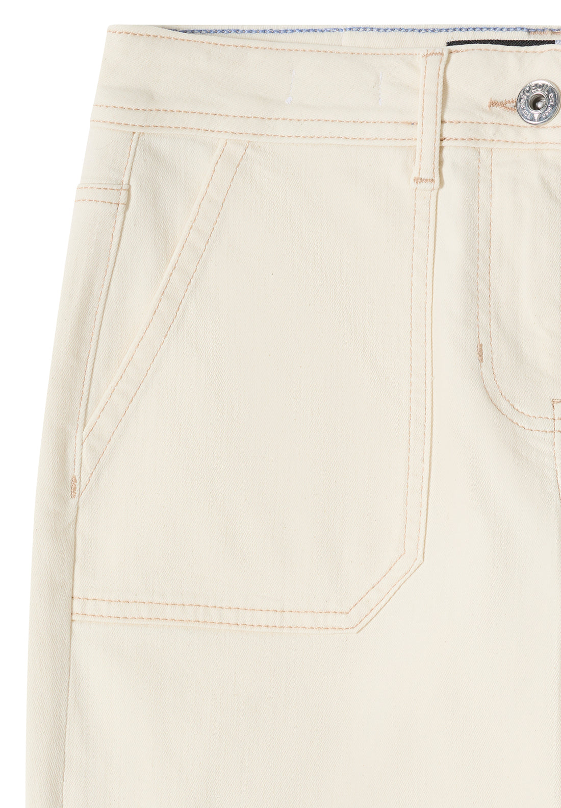 CECIL Damen Patch Pocket Jeans Loose Fit Wide Legs High Waist