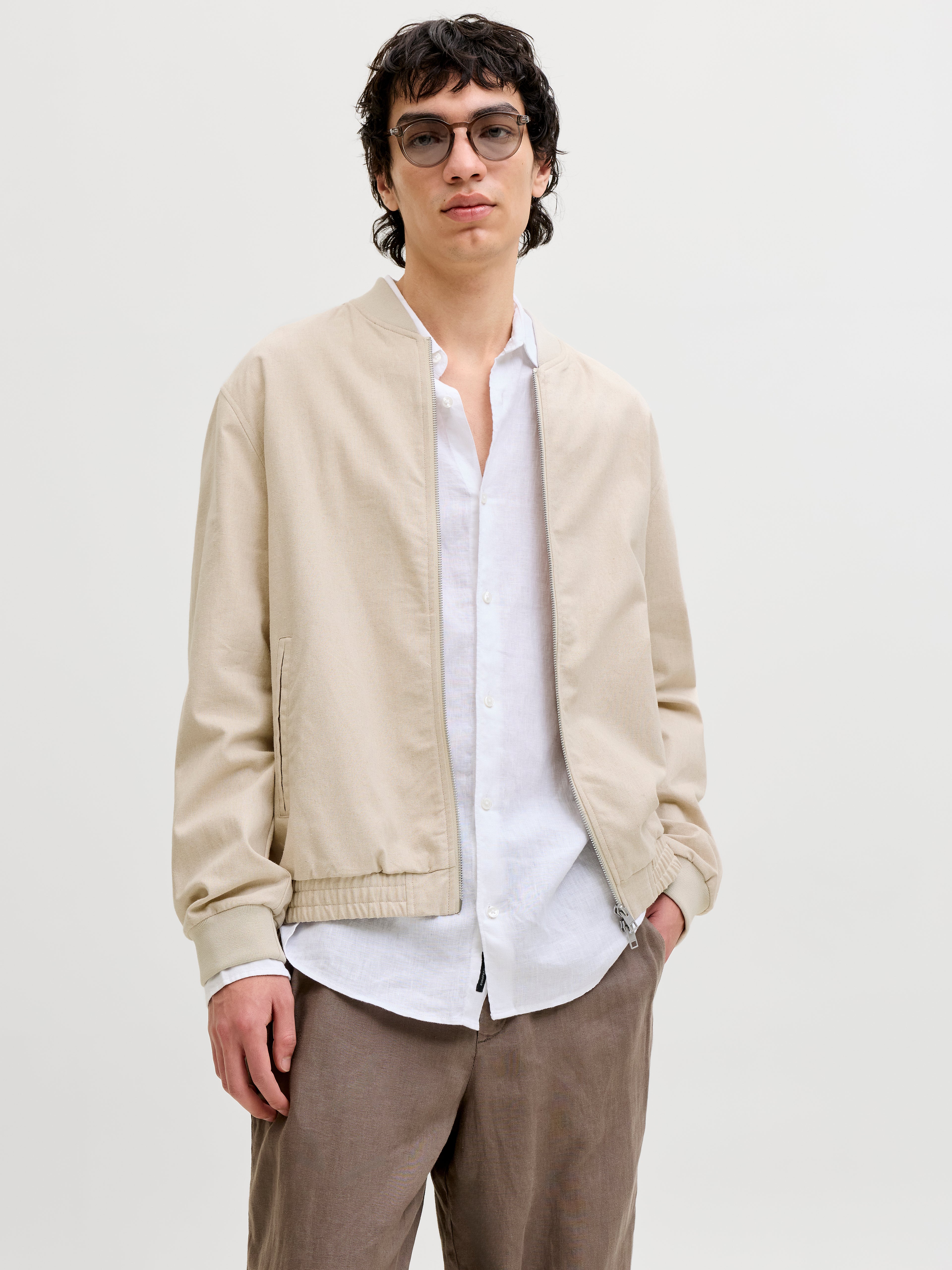 Jack &amp; Jones Bestseller Männer Hose Leinen Baumwolle
